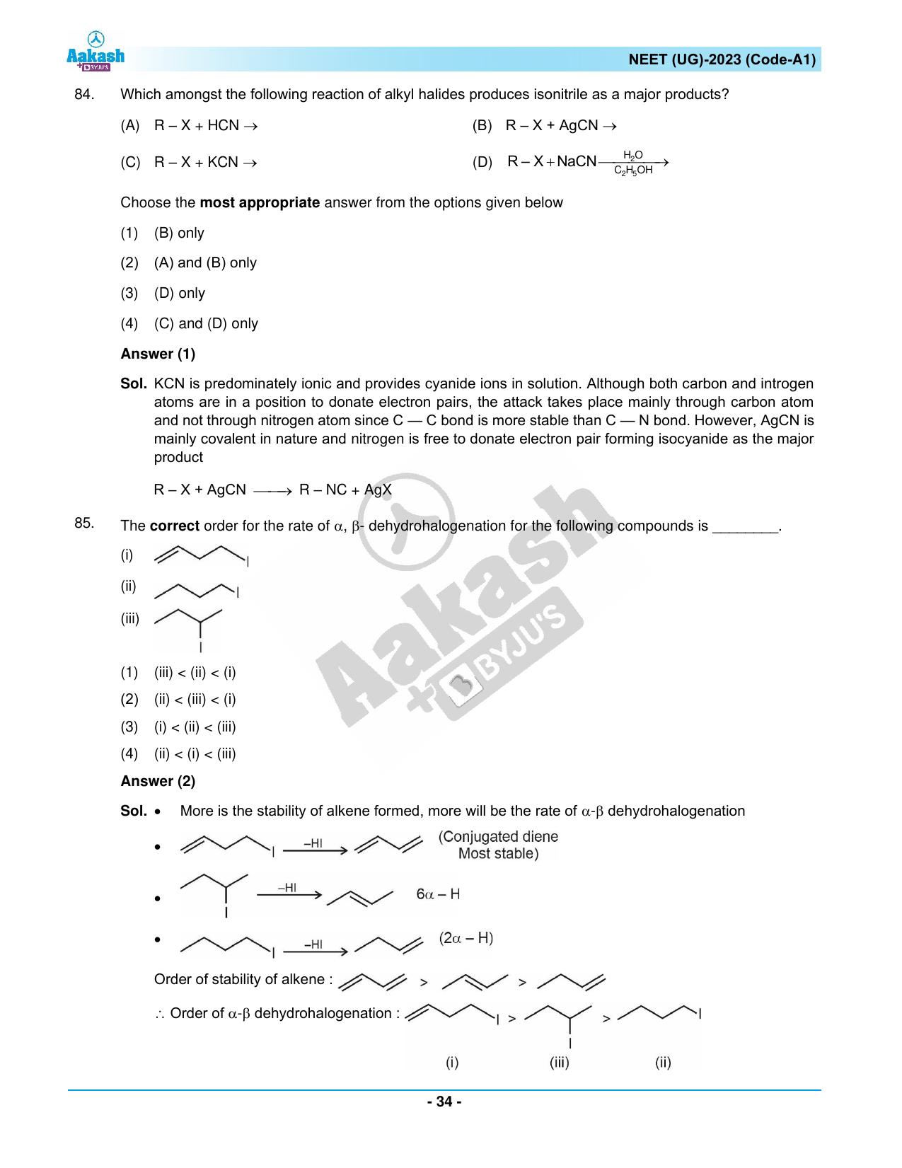 NEET 2023 Question Paper A1 - Page 34