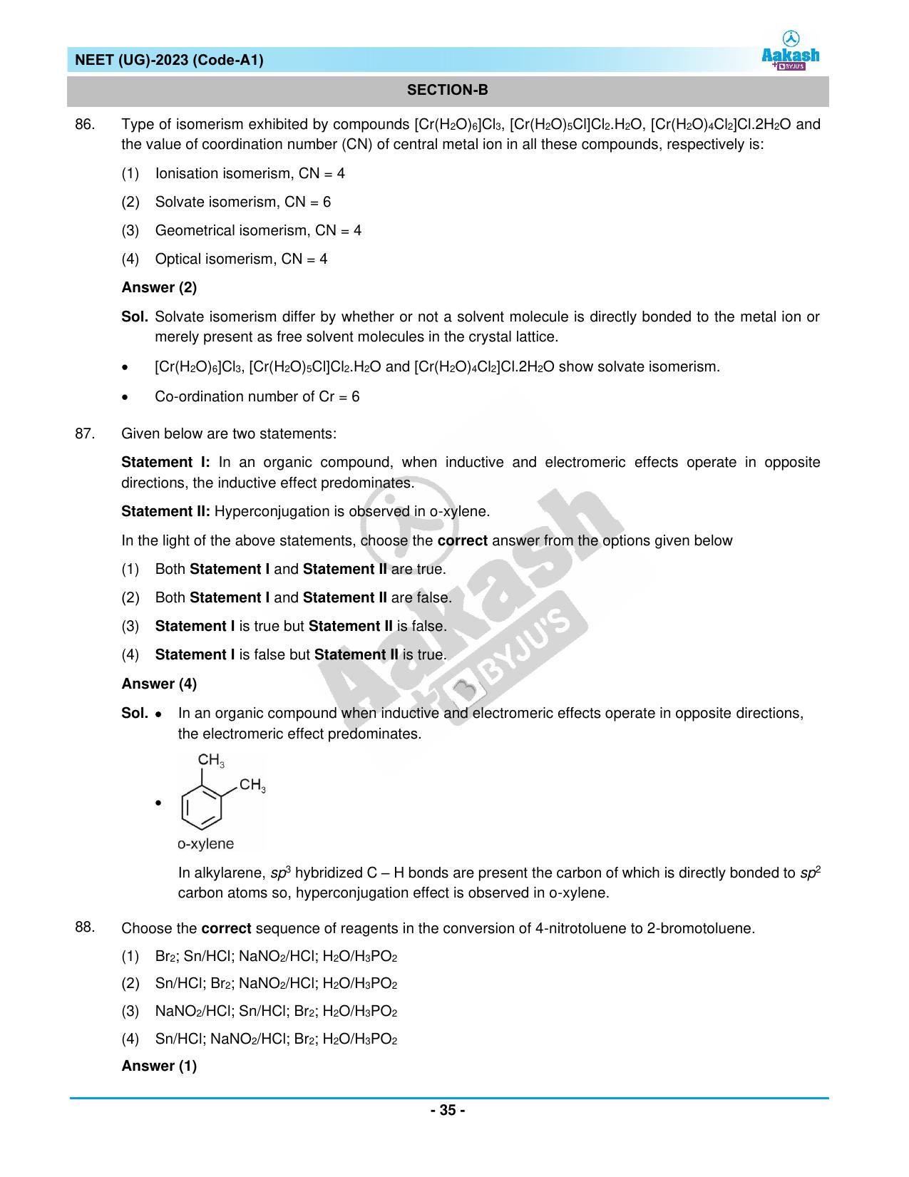 NEET 2023 Question Paper A1 - Page 35