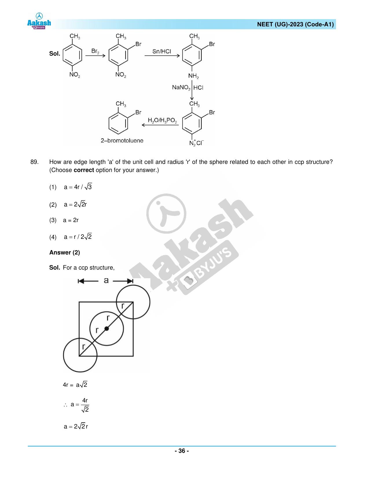 NEET 2023 Question Paper A1 - Page 36