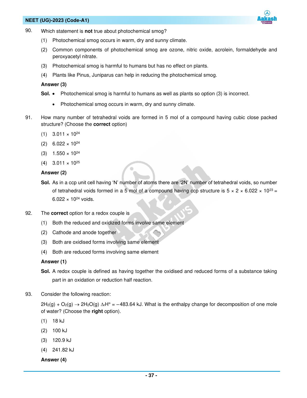 NEET 2023 Question Paper A1 - Page 37
