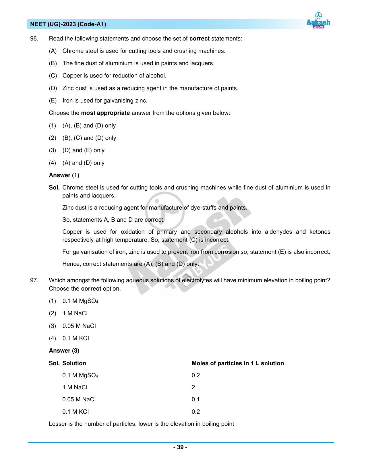 NEET 2023 Question Paper A1 - Page 39