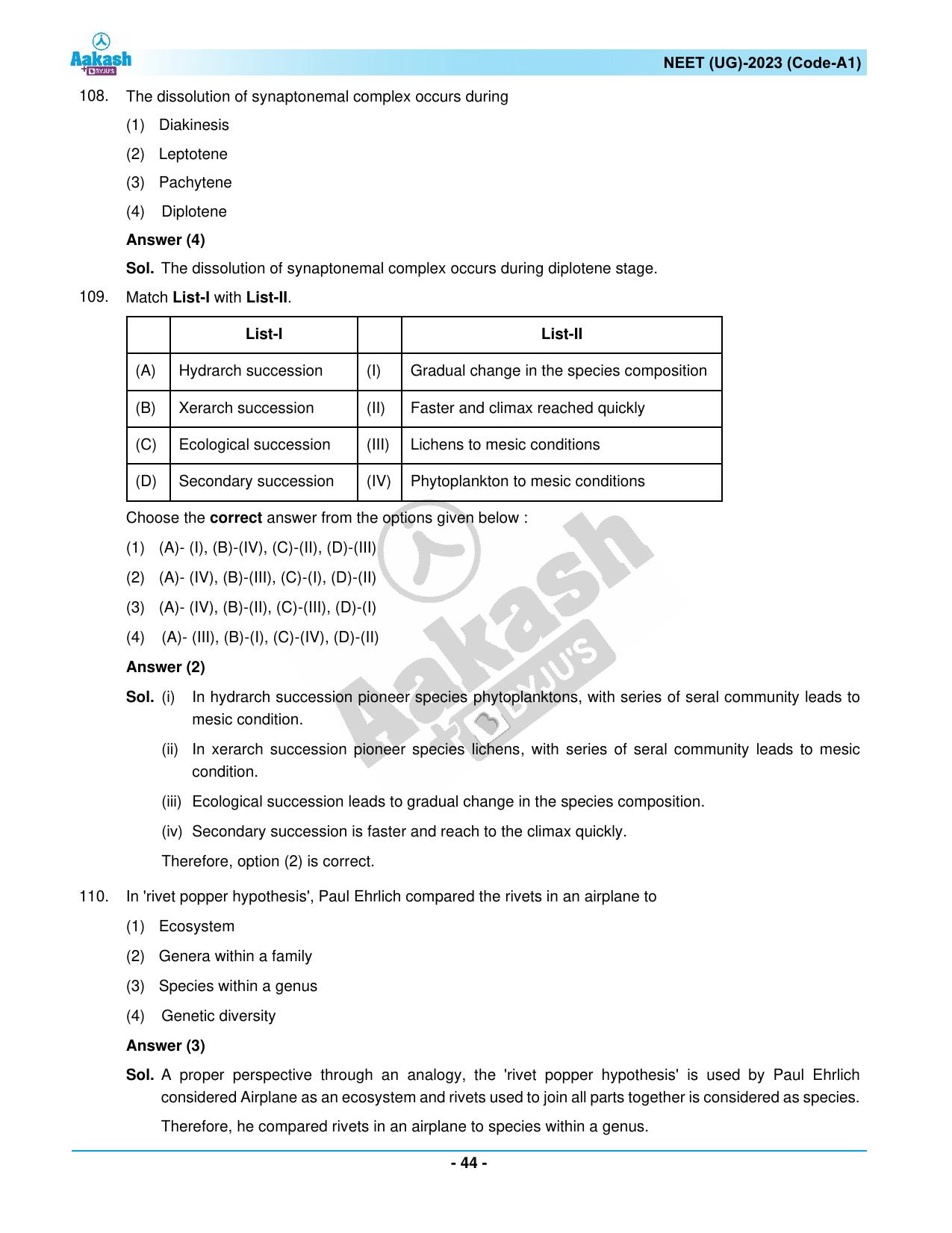 NEET 2023 Question Paper A1 - Page 44