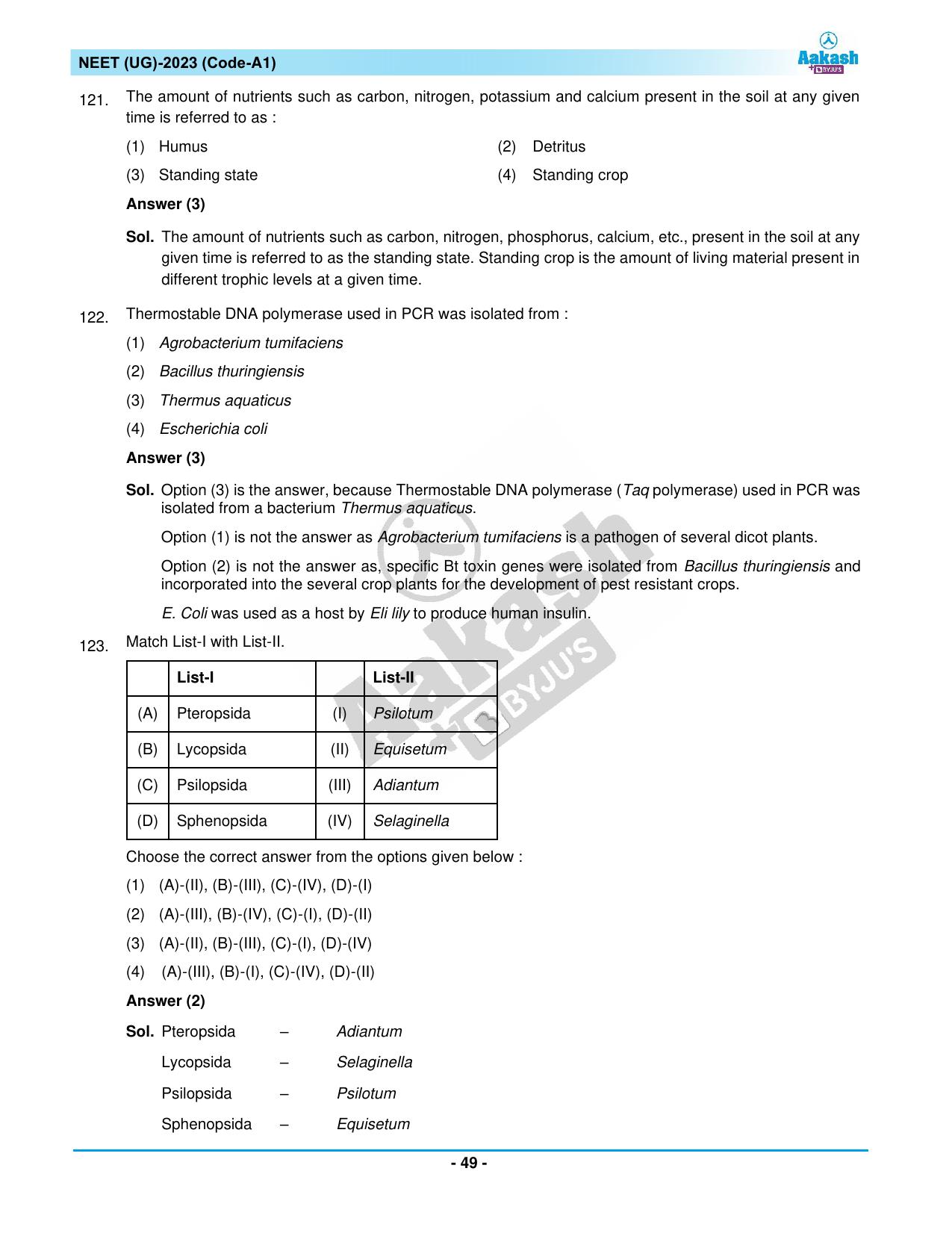 NEET 2023 Question Paper A1 - Page 49