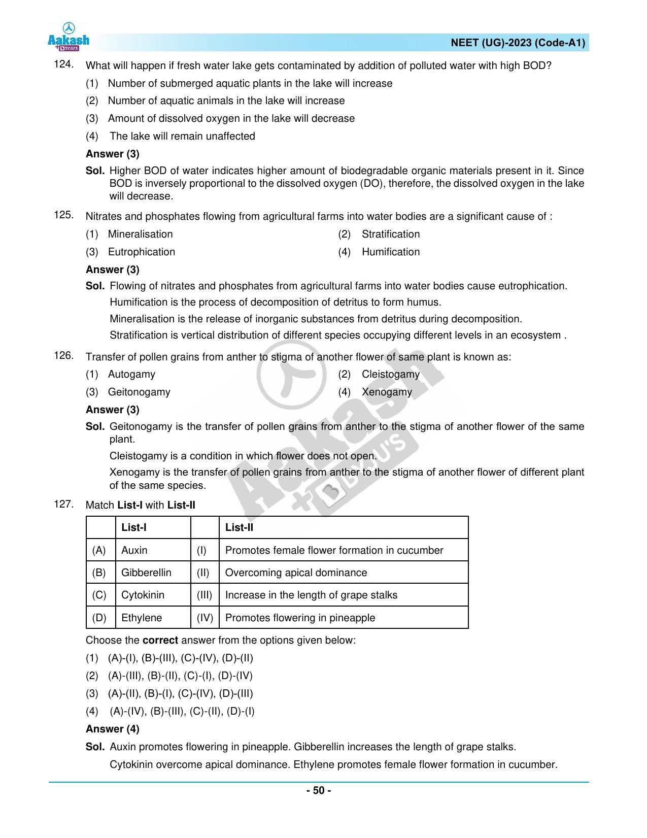 NEET 2023 Question Paper A1 - Page 50