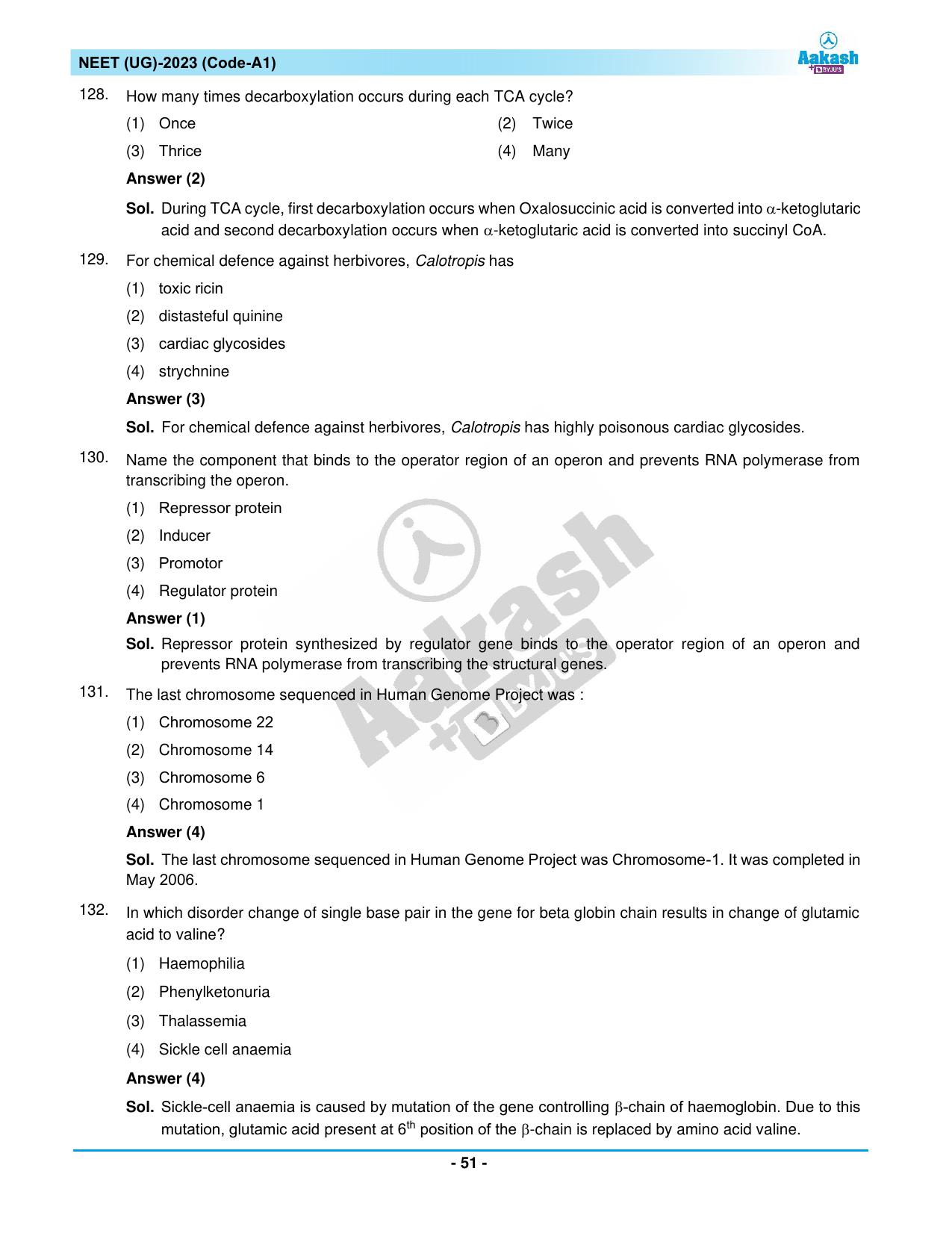 NEET 2023 Question Paper A1 - Page 51