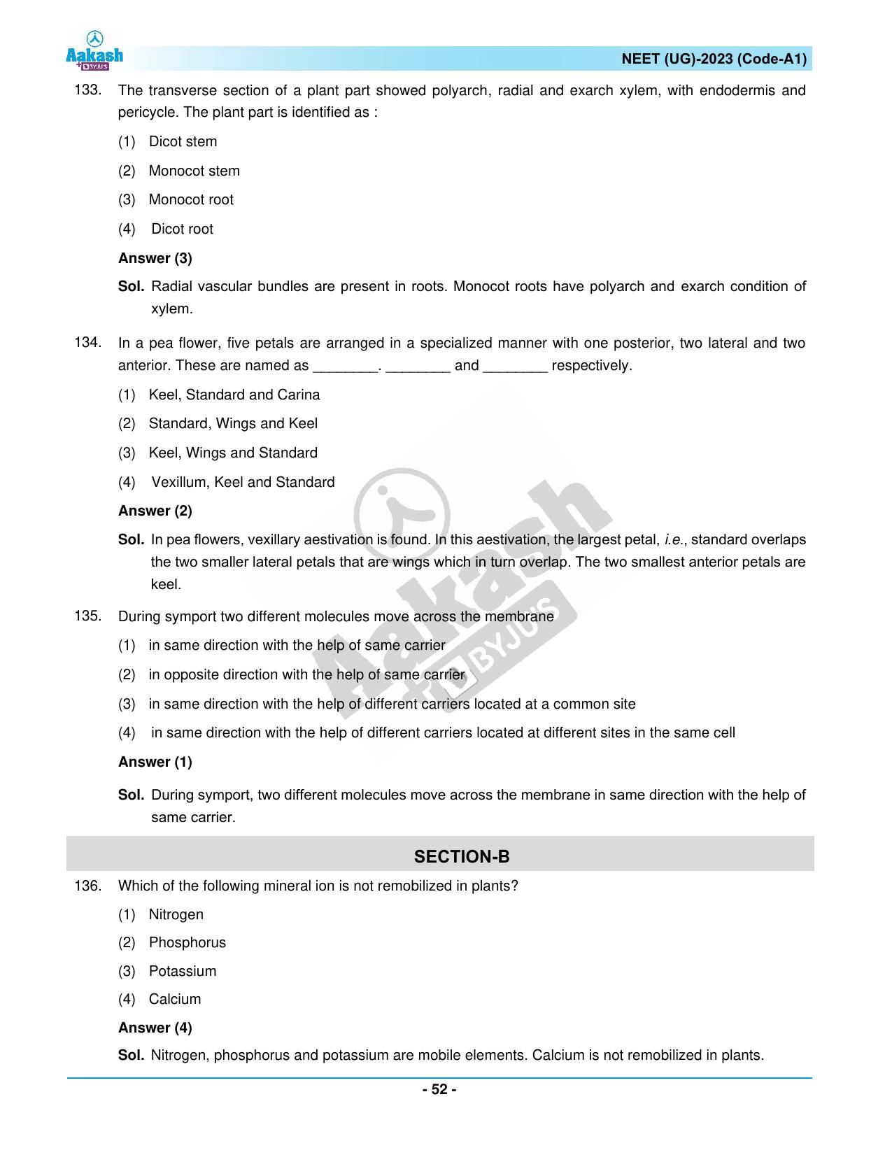 NEET 2023 Question Paper A1 - Page 52