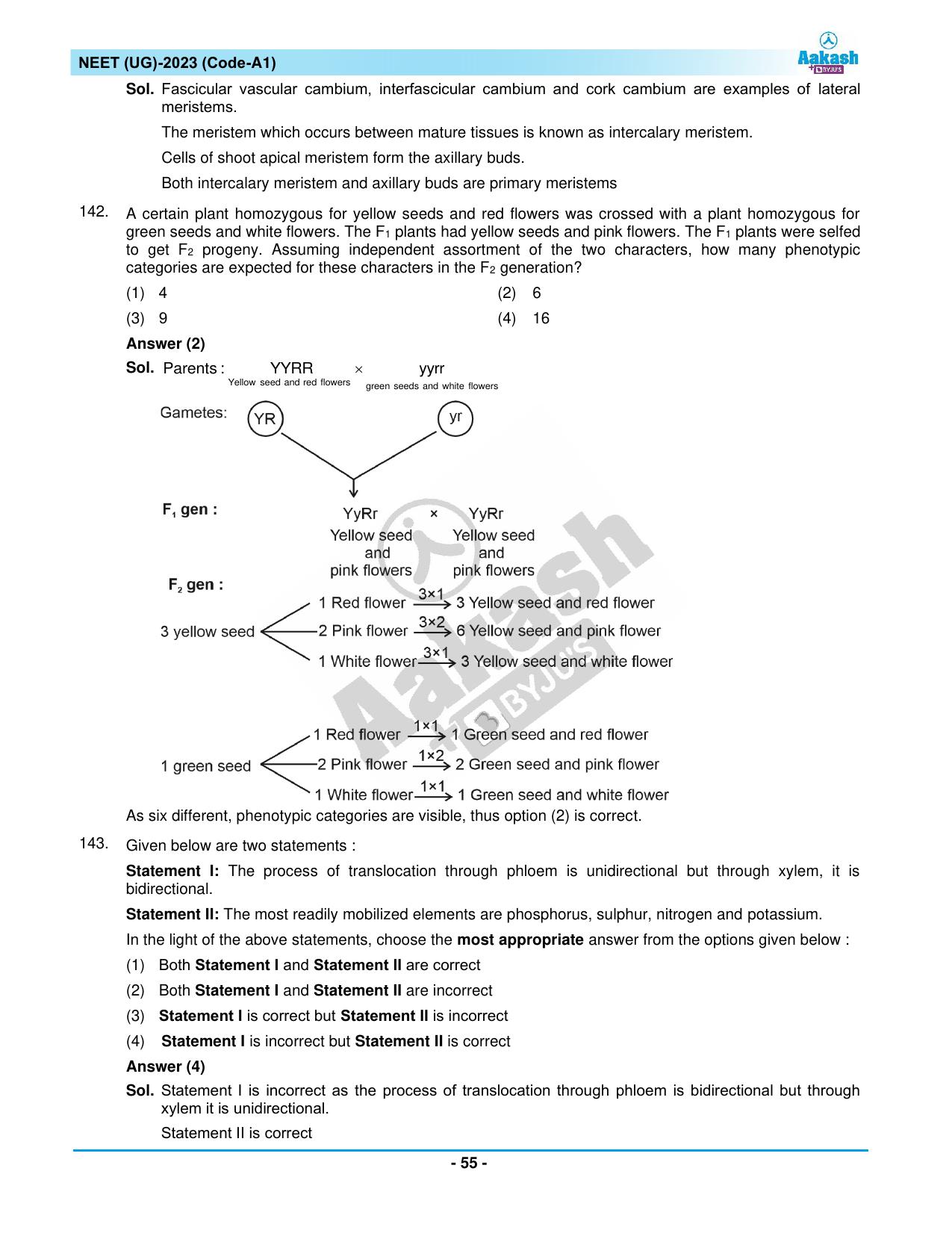 NEET 2023 Question Paper A1 - Page 55