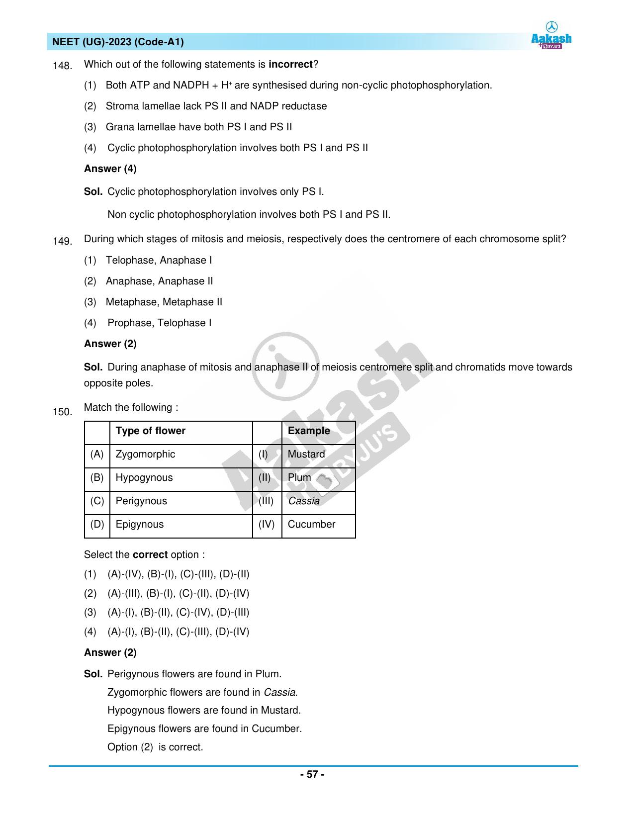 NEET 2023 Question Paper A1 - Page 57