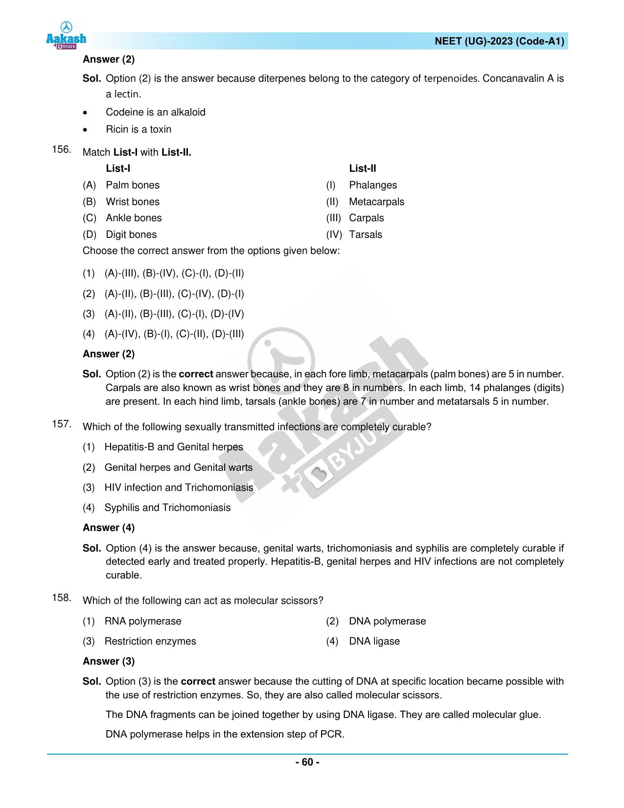 NEET 2023 Question Paper A1 - Page 60