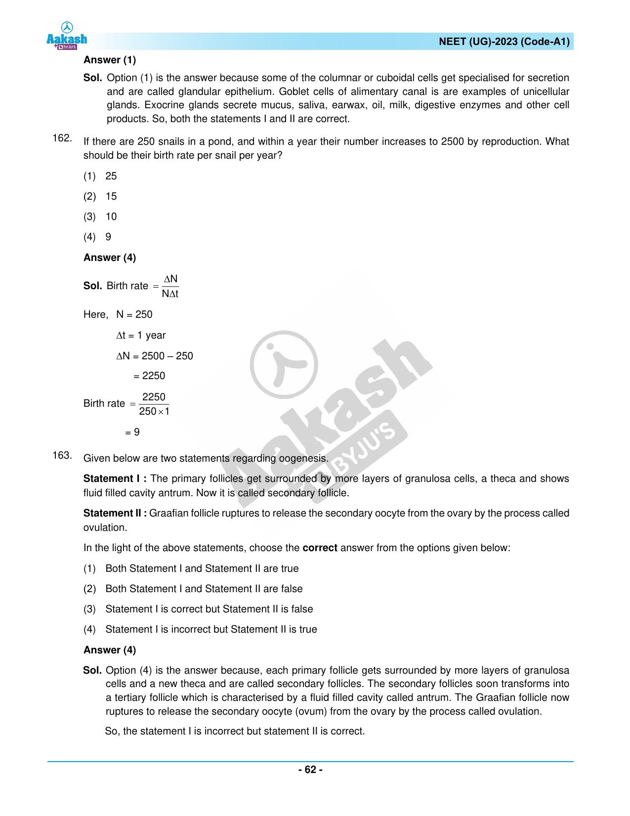NEET 2023 Question Paper A1 - Page 62