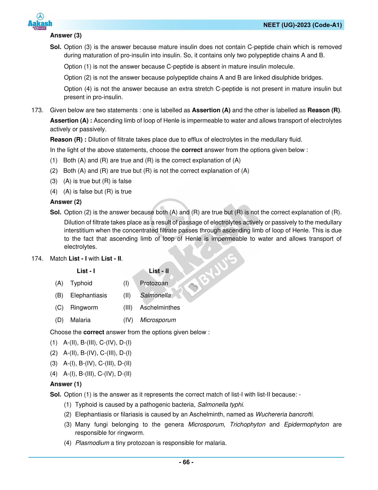 NEET 2023 Question Paper A1 - Page 66