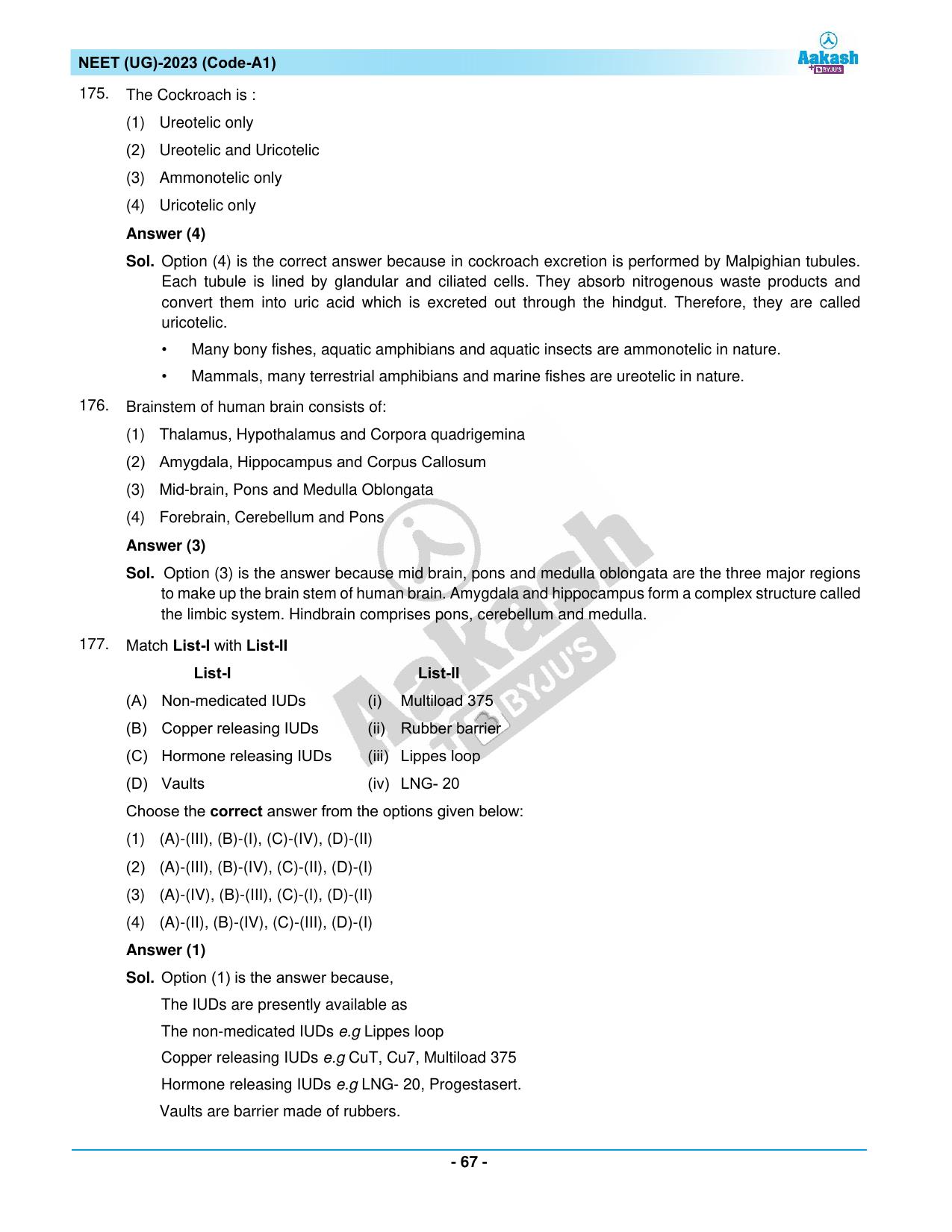 NEET 2023 Question Paper A1 - Page 67