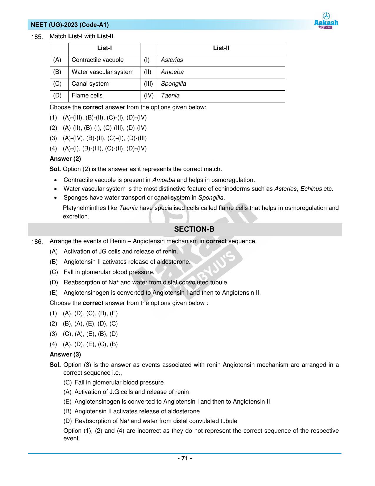 NEET 2023 Question Paper A1 - Page 71