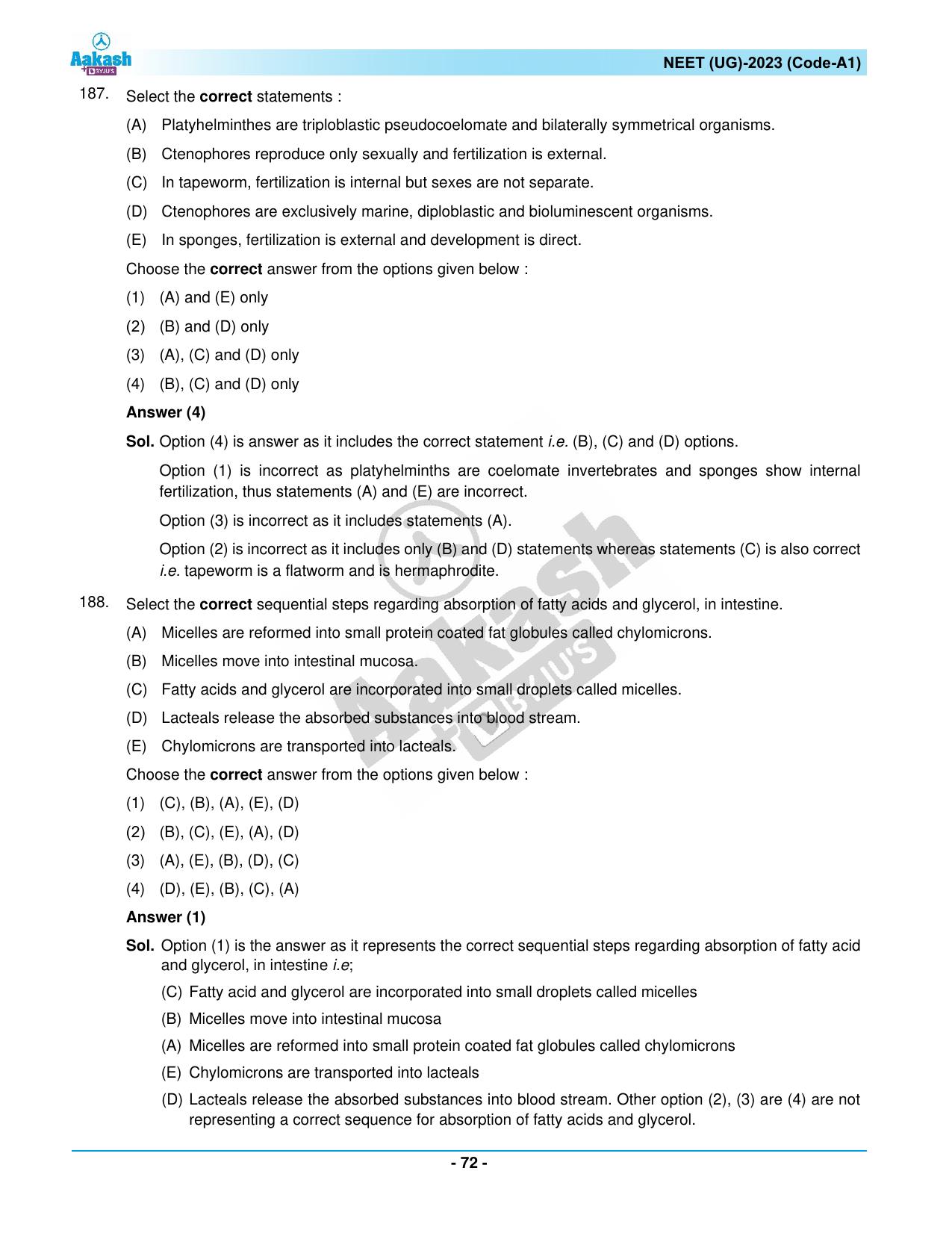 NEET 2023 Question Paper A1 - Page 72