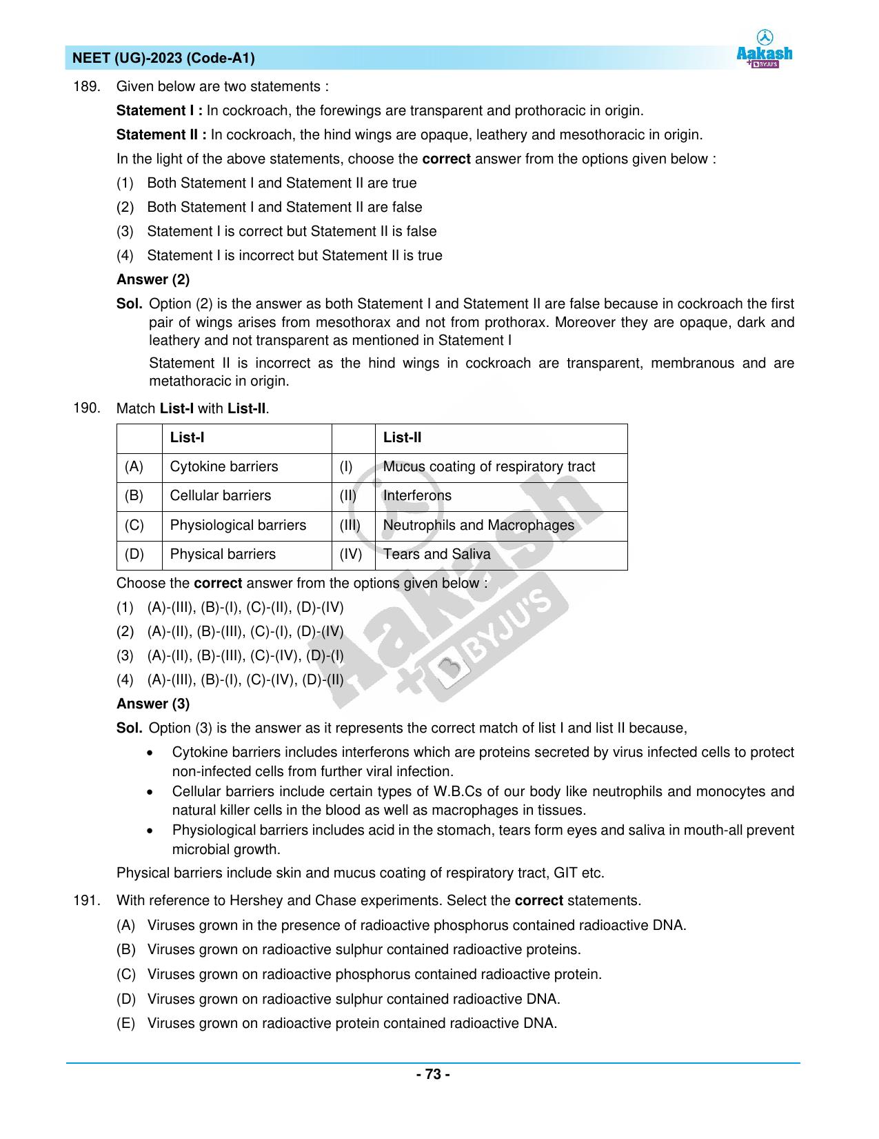 NEET 2023 Question Paper A1 - Page 73