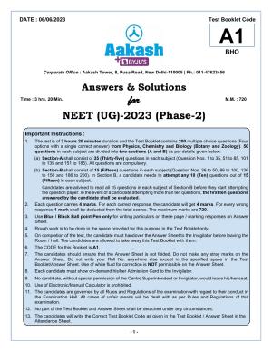 NEET 2023 Question Paper A1