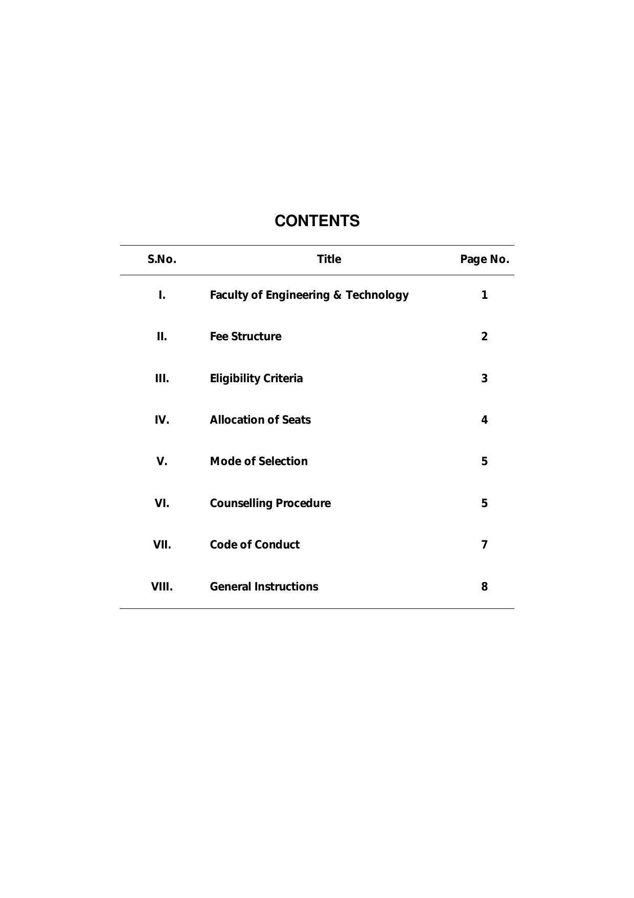 Annamalai University, Annamalai Nagar Mining Engineering Prospectus 2021-22 - Page 3
