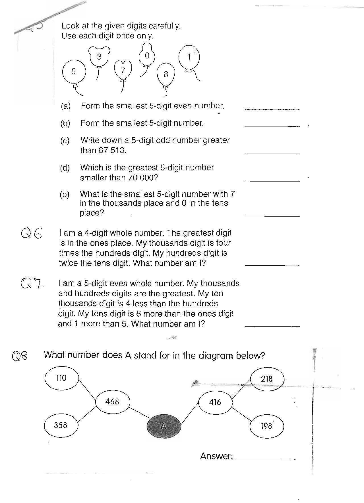 Worksheet for Class 4 Maths Assignment 14 - Page 4