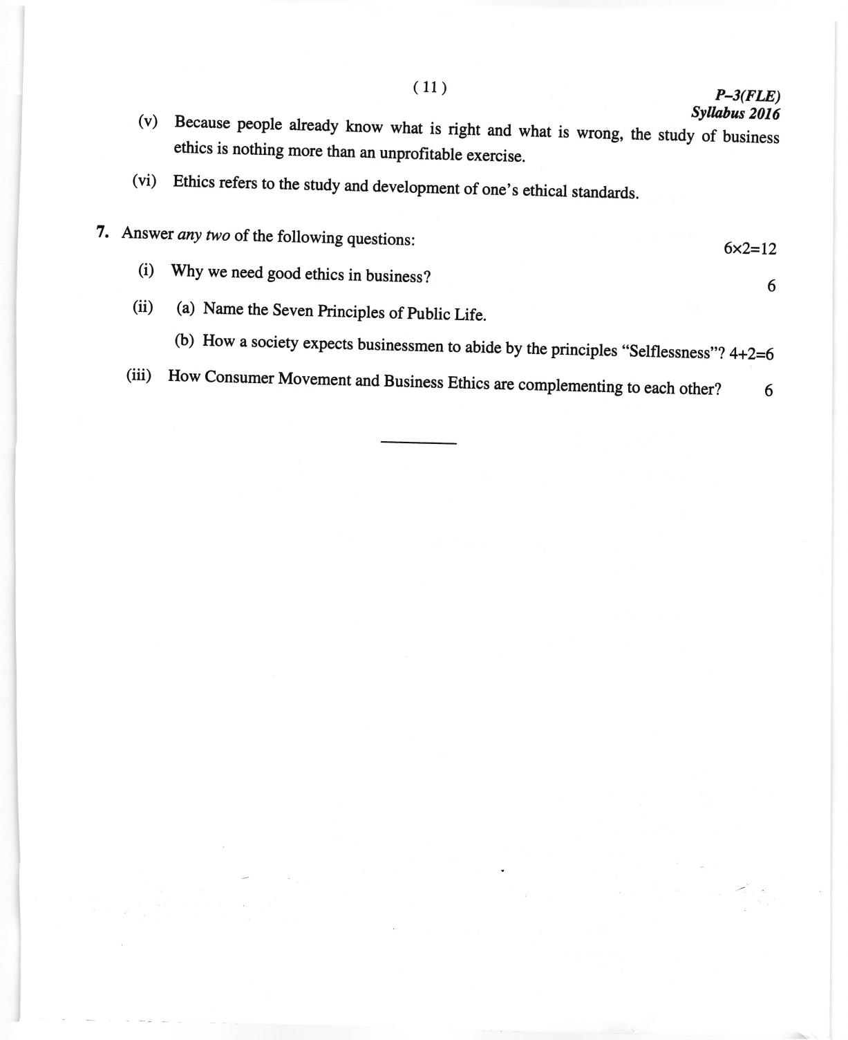 ICMAI June 2018 Fundamentals of Laws and Ethics Question Paper - Page 11