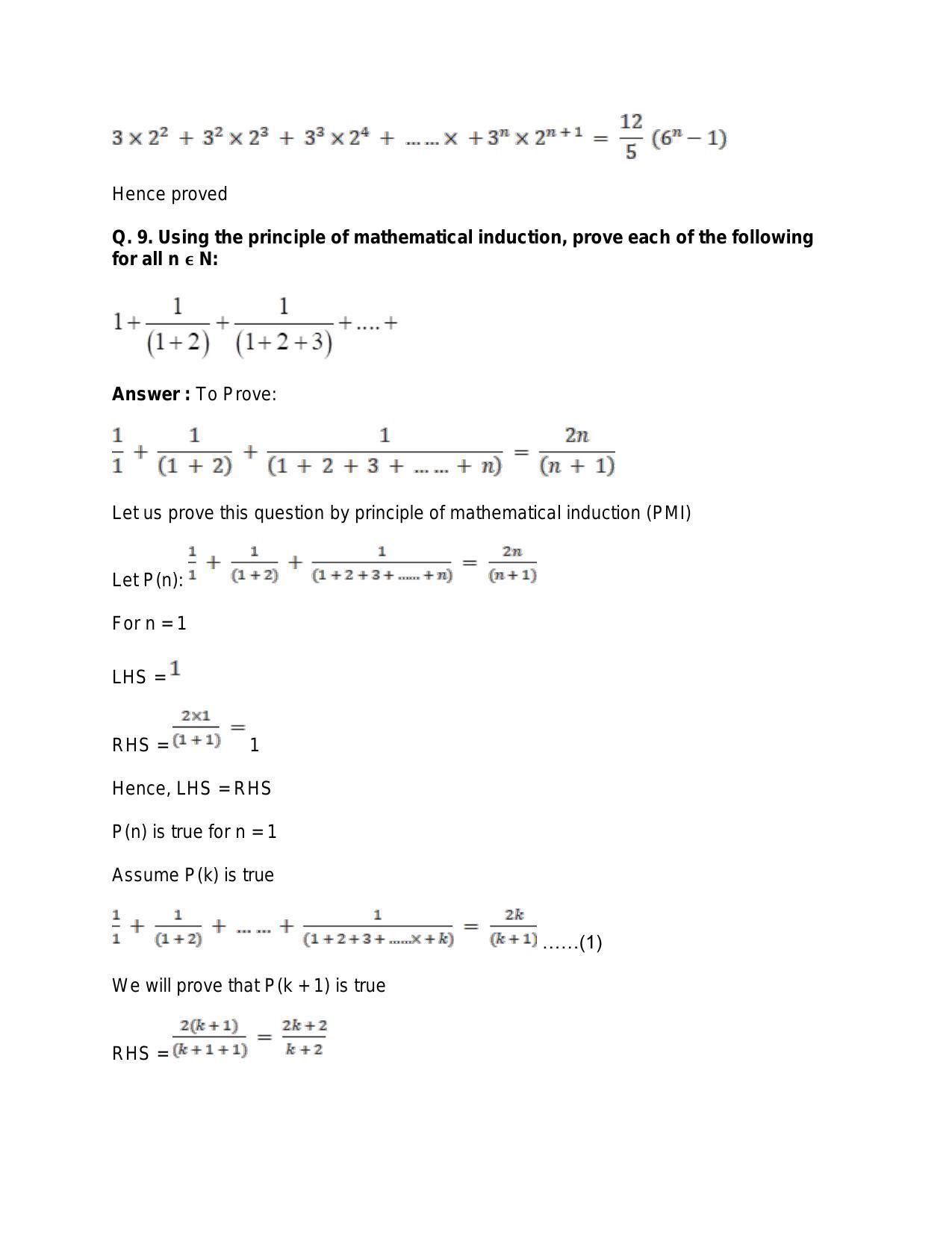 Chapter 4: Principle of Mathematical Induction: RS Aggarwal Class 11 Solutions  - Page 13