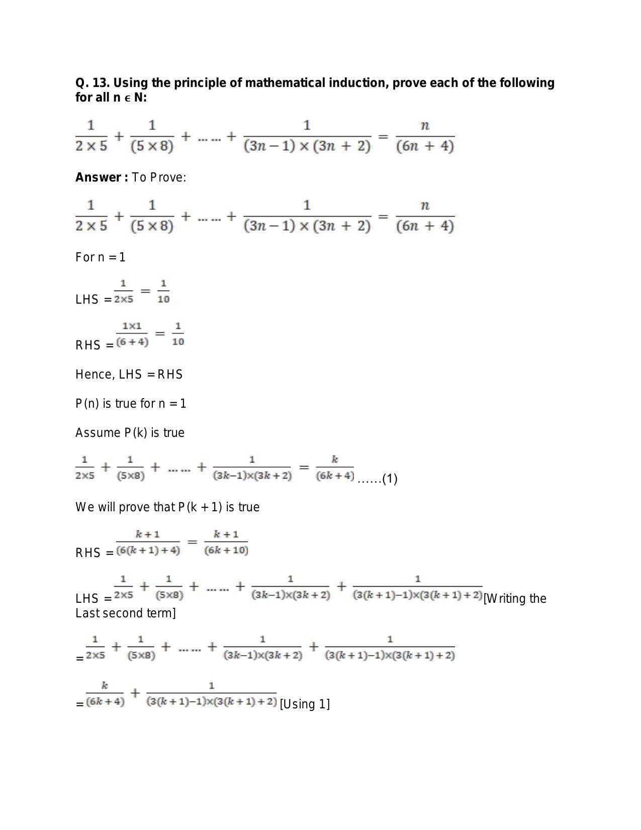 Chapter 4: Principle of Mathematical Induction: RS Aggarwal Class 11 Solutions  - Page 20