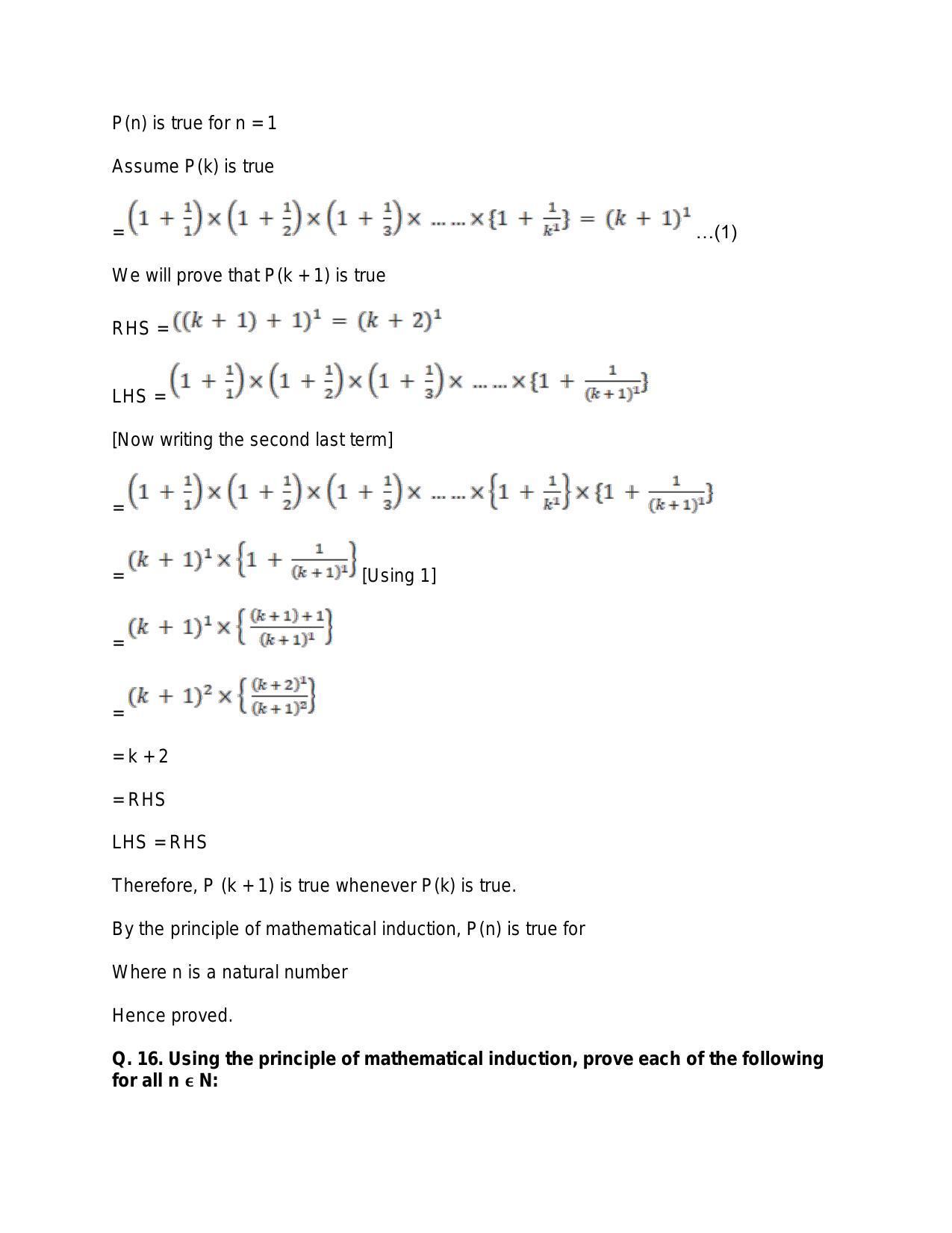 Chapter 4: Principle of Mathematical Induction: RS Aggarwal Class 11 Solutions  - Page 24
