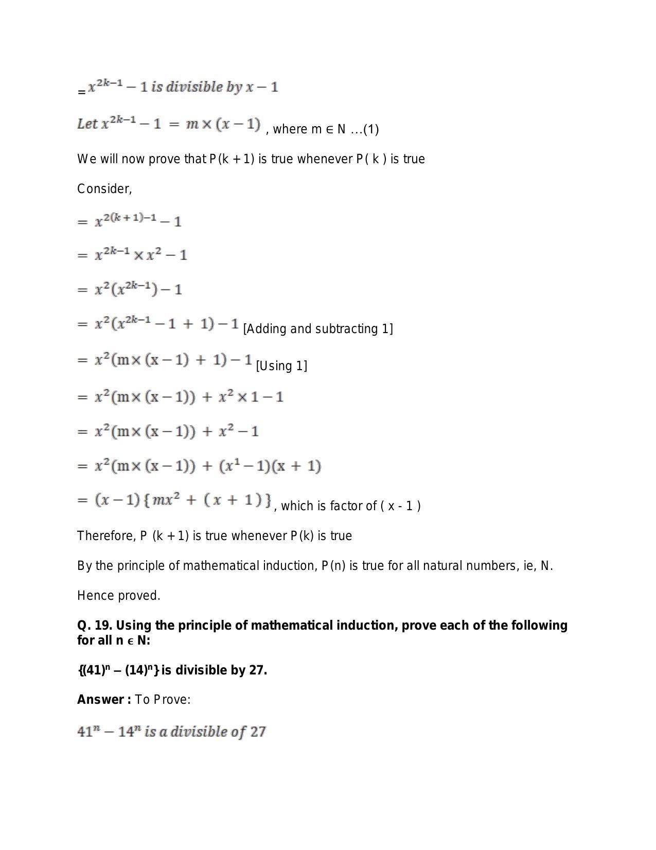 Chapter 4: Principle of Mathematical Induction: RS Aggarwal Class 11 Solutions  - Page 28