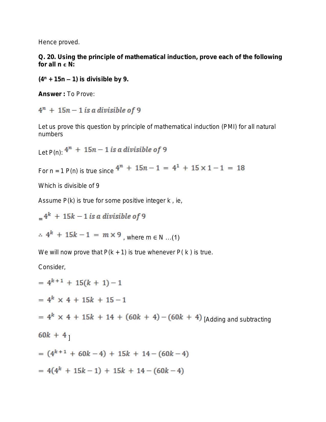 Chapter 4: Principle of Mathematical Induction: RS Aggarwal Class 11 Solutions  - Page 30