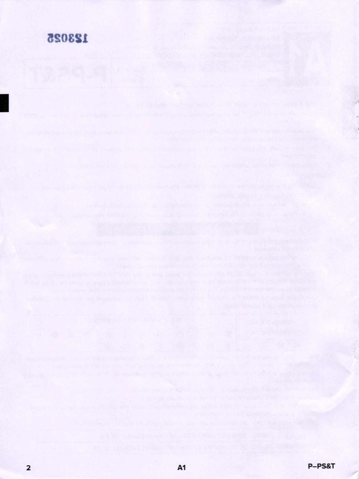 Karnataka PGCET 2020 Polymer Science and Technology Question Paper - Page 2