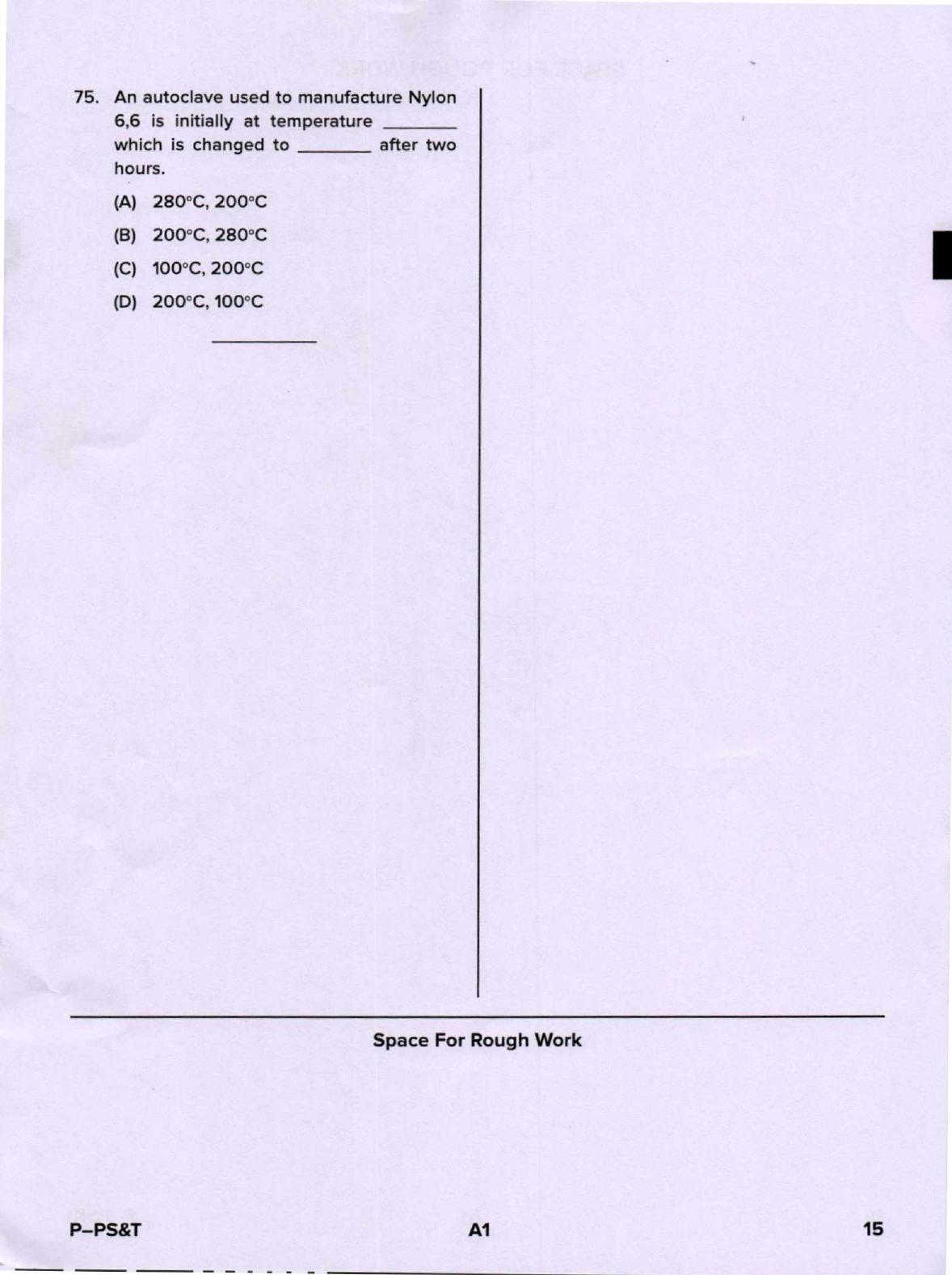 Karnataka PGCET 2020 Polymer Science and Technology Question Paper - Page 15