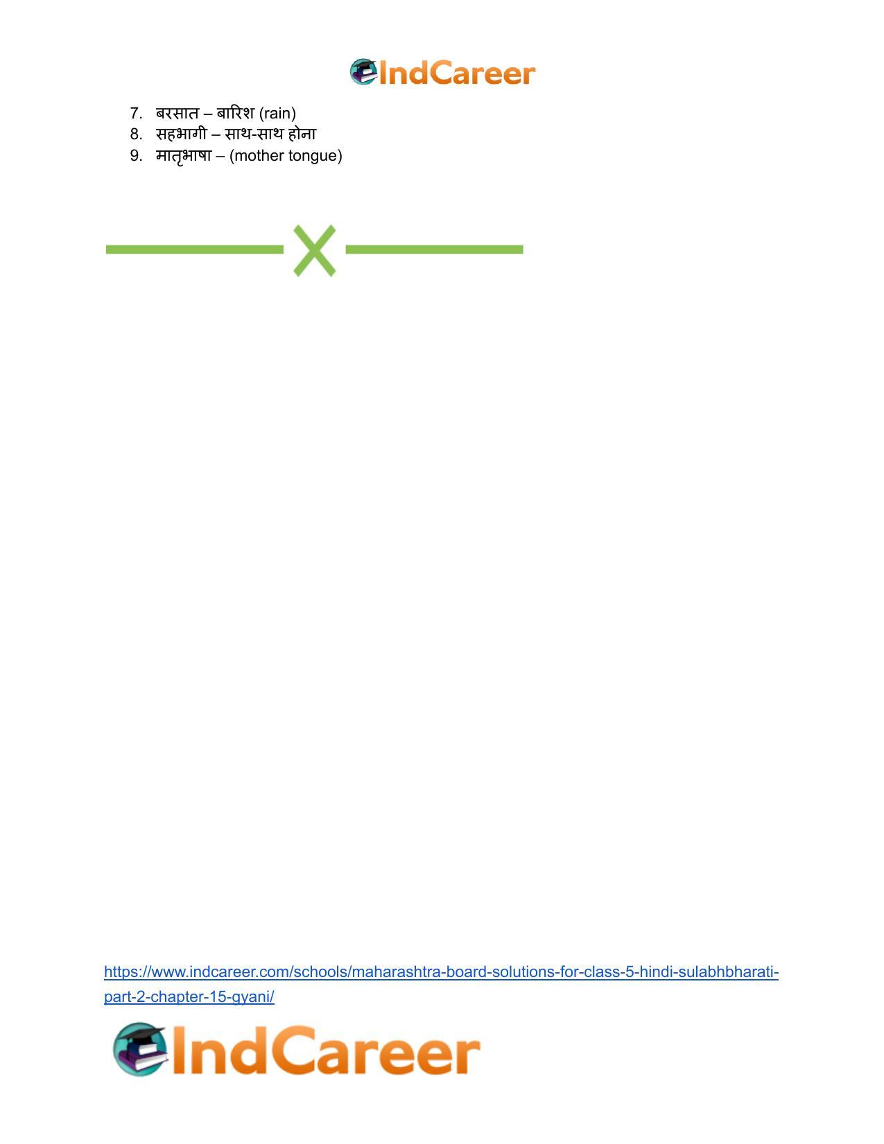 Maharashtra Board Solutions for Class 5- Hindi Sulabhbharati (Part 2): Chapter 15- ज्ञानी - Page 11