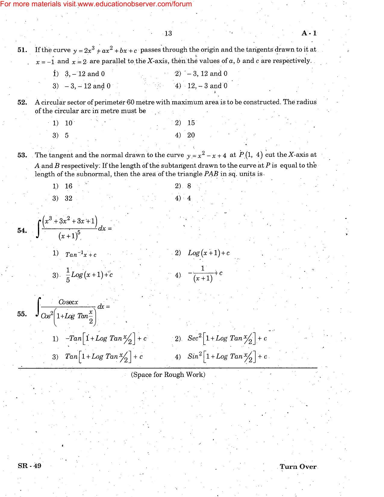 KEAM Paper III 2006 Question Paper - Page 13