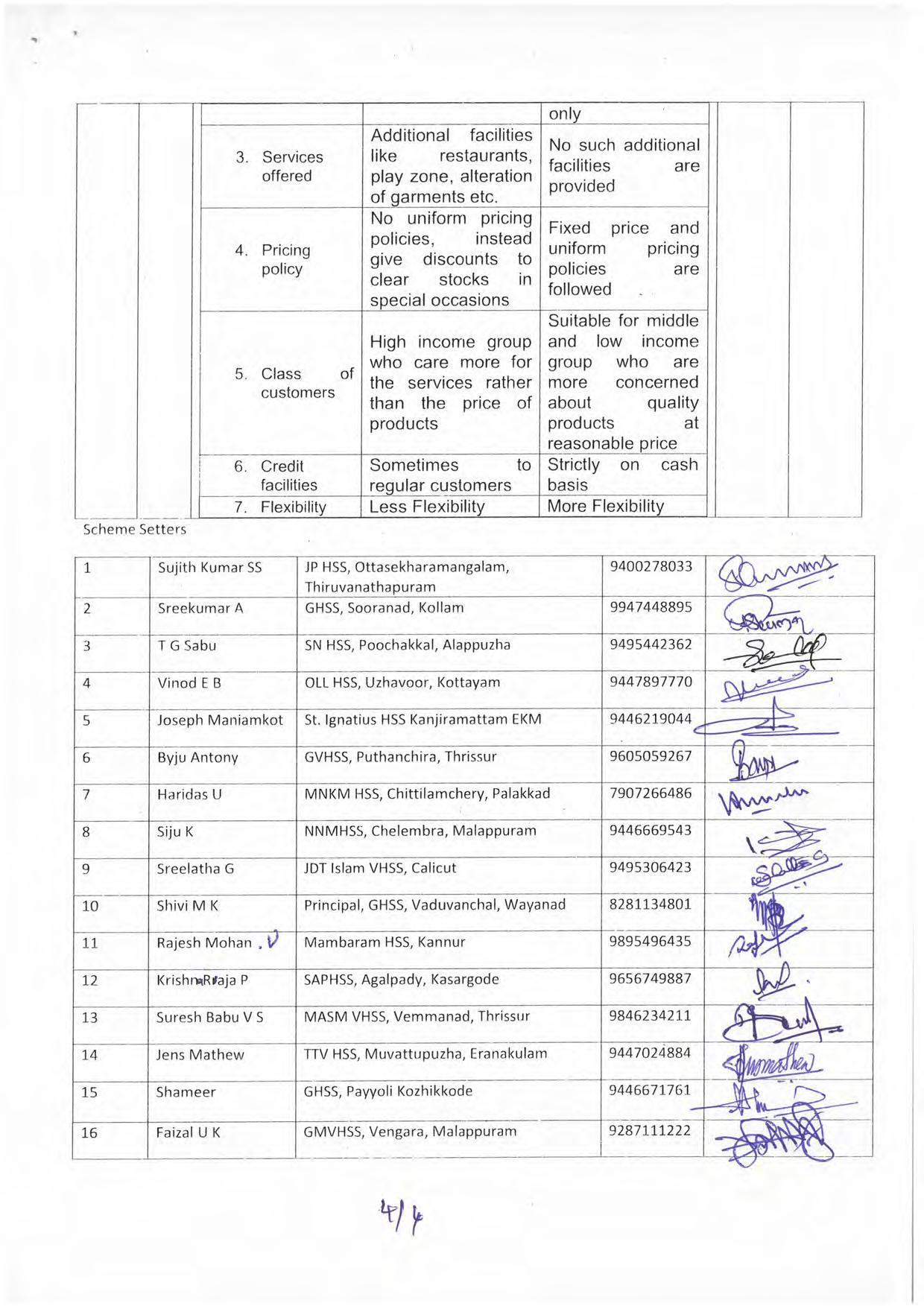 Kerala Plus One 2019  BUSINESS STUDIES .Answer Key - Page 4