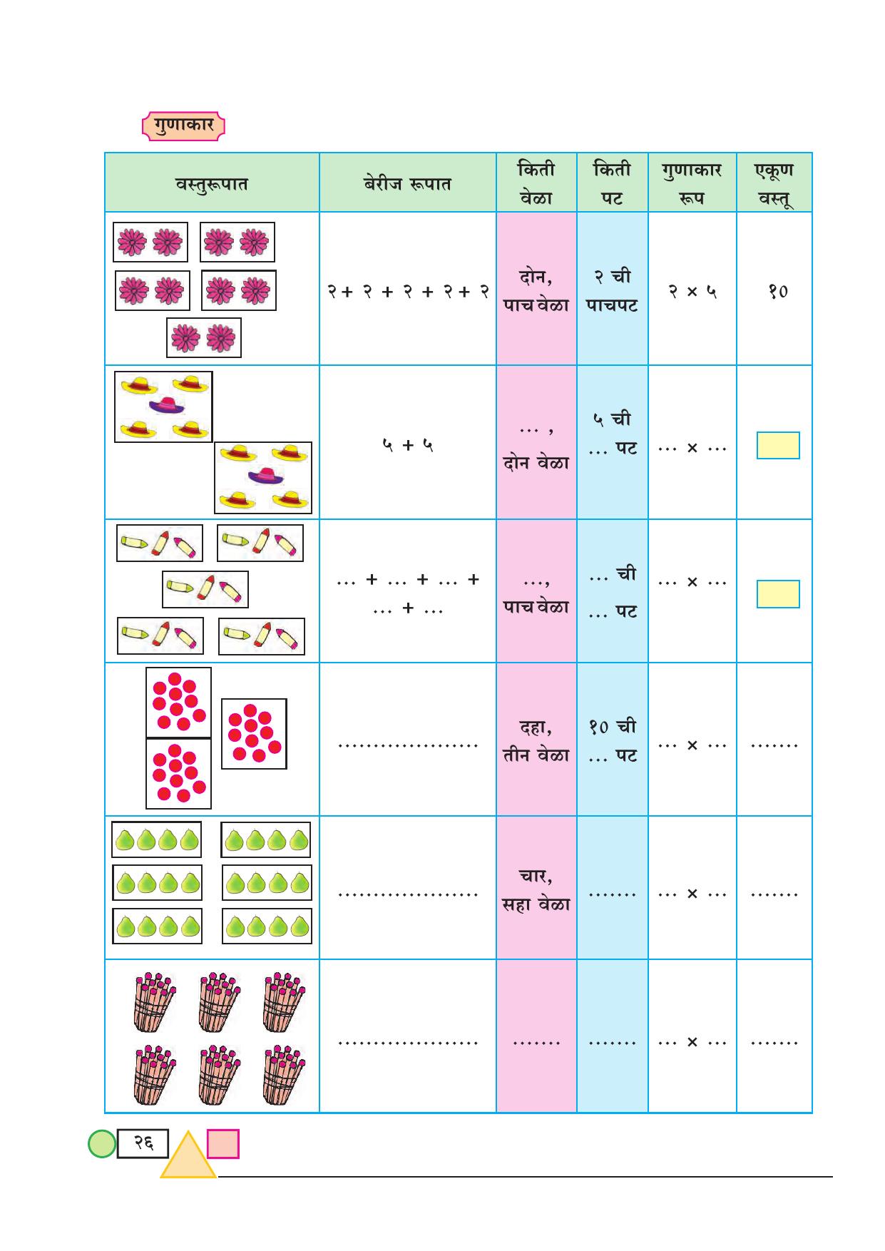 Maharashtra Board Class 3 Maths (Marathi Medium) Textbook - Page 36