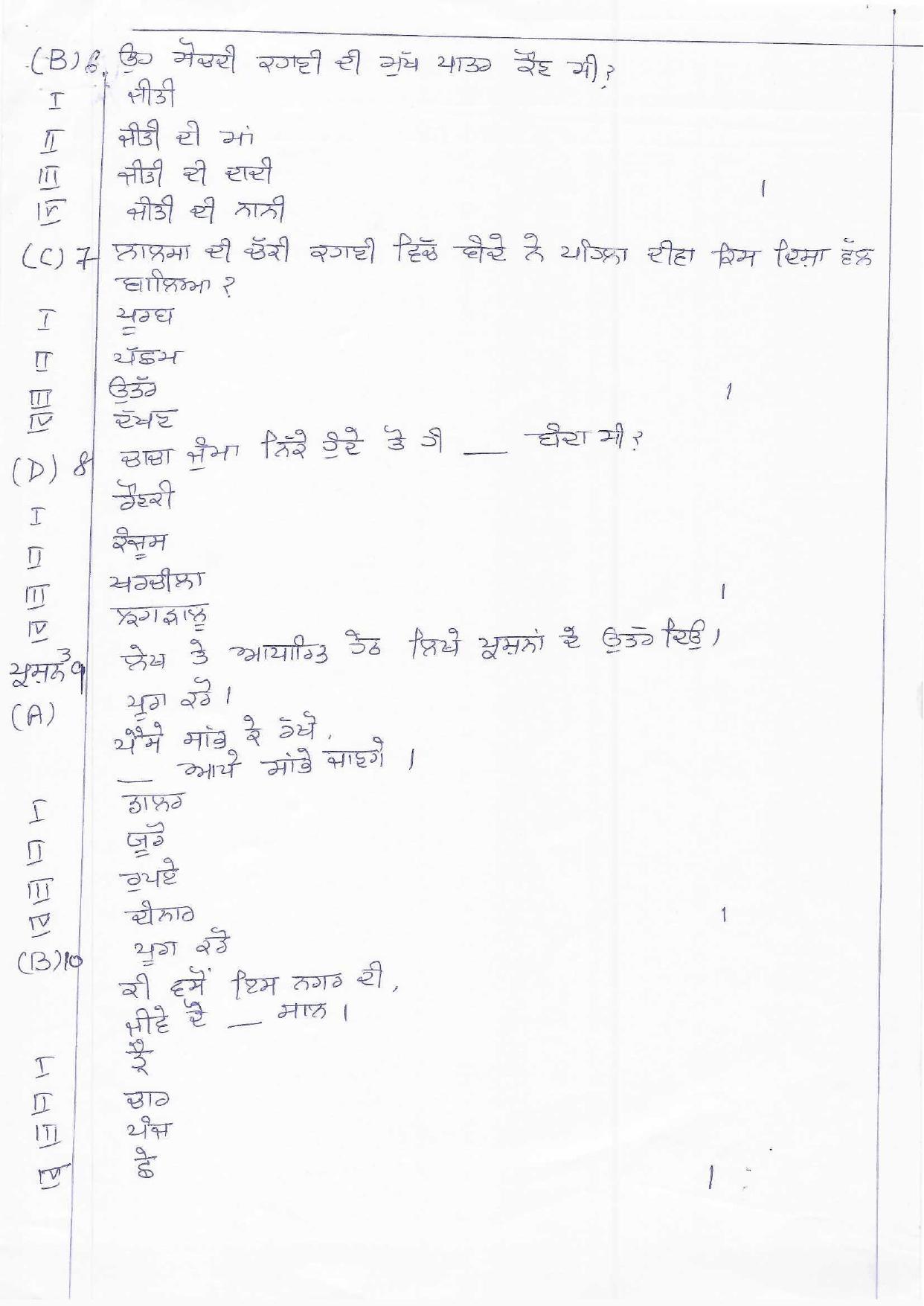 HPBOSE Class 10th Punjabi Sample Question Papers 2025 - Page 3