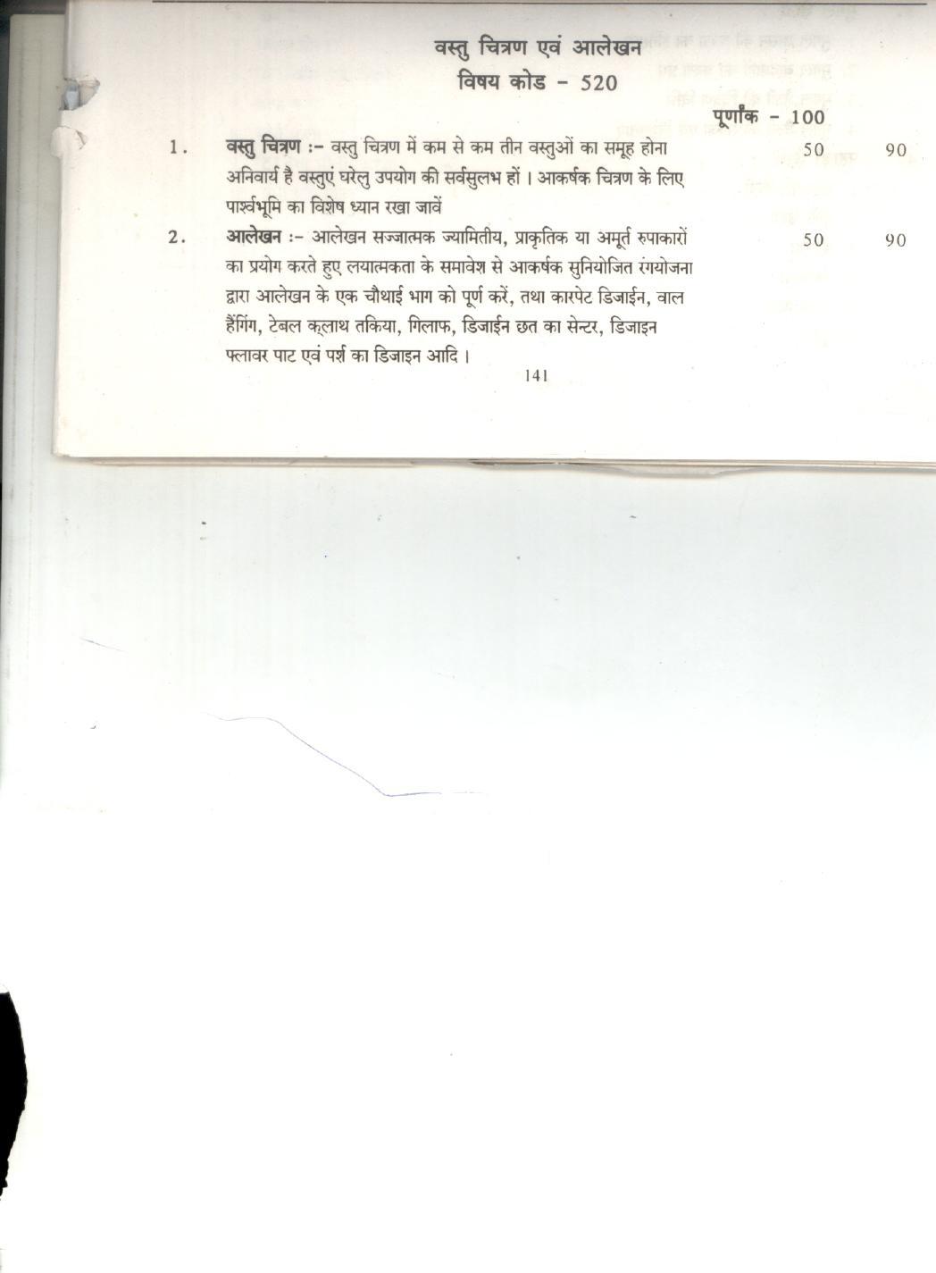 CGBSE Class 12th Syllabus 2021-2022 - Object illustration and Drafting - Page 1