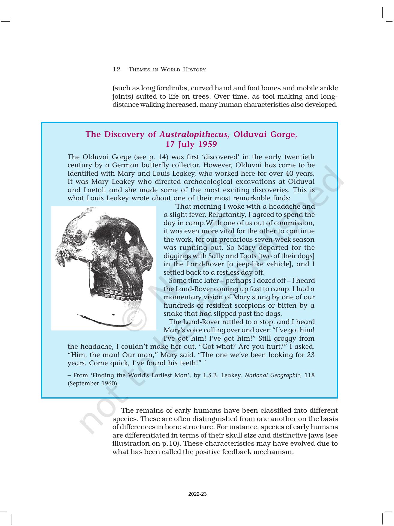 NCERT Book for Class 11 History Chapter 1 From the Beginning of Time - Page 12