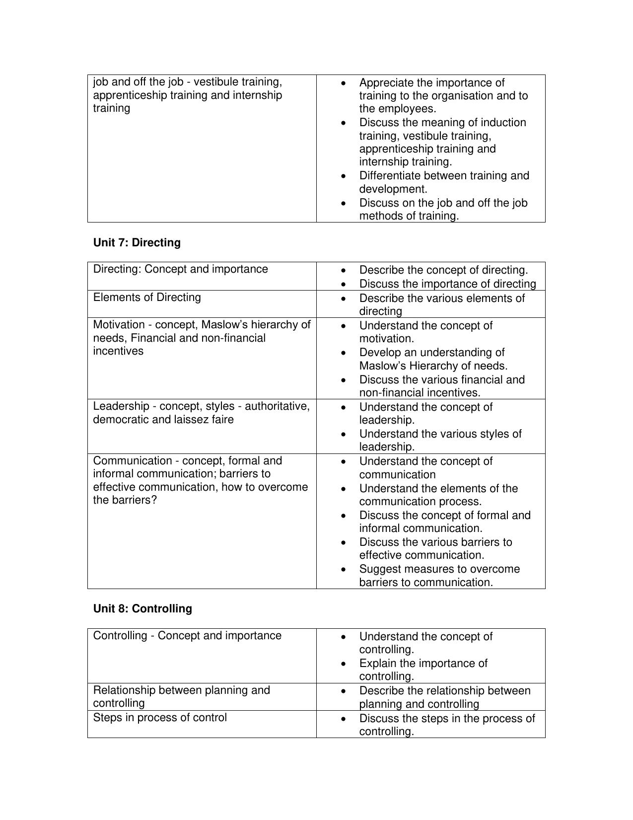 CBSE Class 11 & 12 Business Studies Syllabus - Page 12
