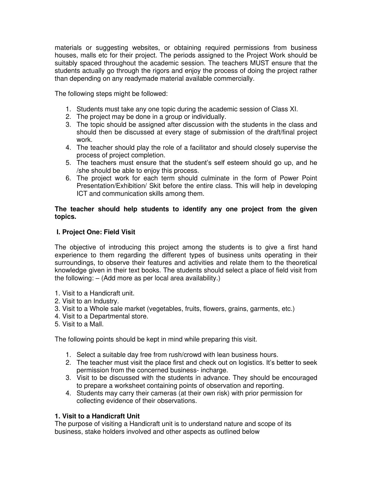 CBSE Class 11 & 12 Business Studies Syllabus - Page 17