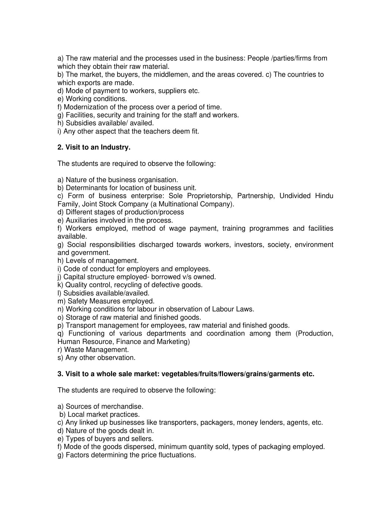 CBSE Class 11 & 12 Business Studies Syllabus - Page 18