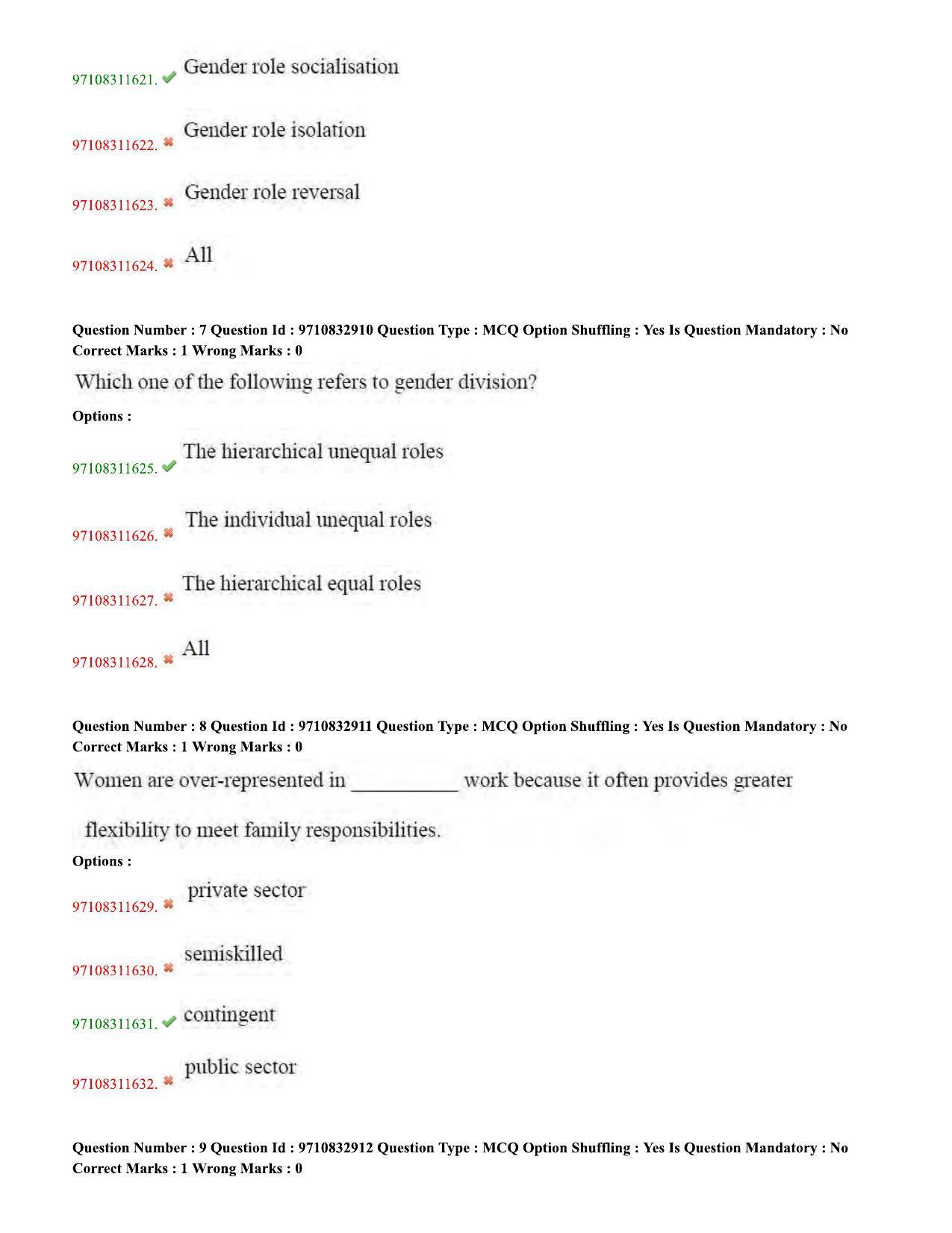 TS CPGET 2020 M.A. Gender Studies (Shift 1) Question Paper with Answer Key - Page 4