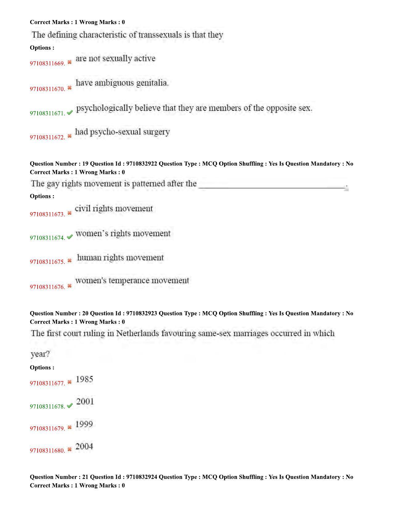 TS CPGET 2020 M.A. Gender Studies (Shift 1) Question Paper with Answer Key - Page 8