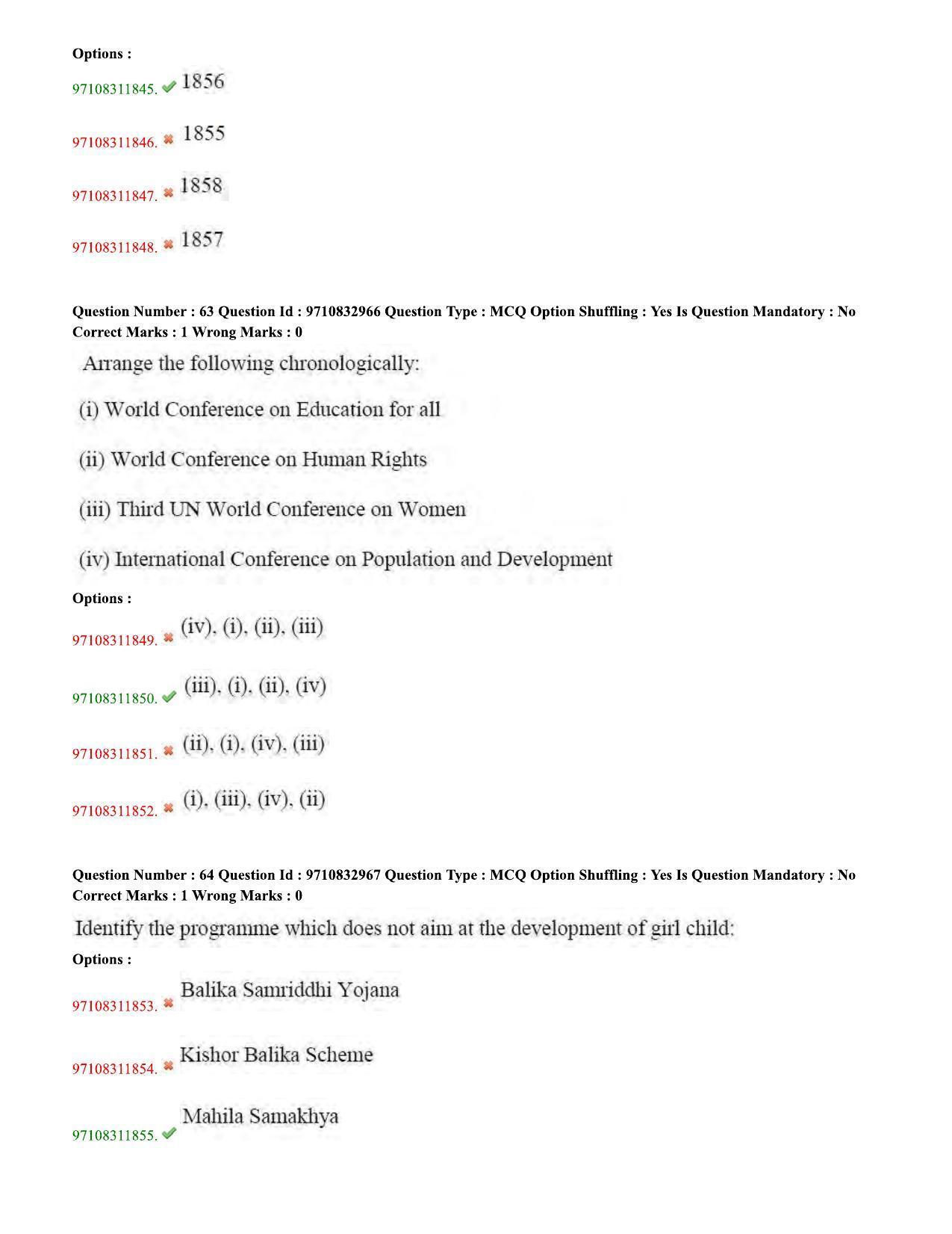 TS CPGET 2020 M.A. Gender Studies (Shift 1) Question Paper with Answer Key - Page 24
