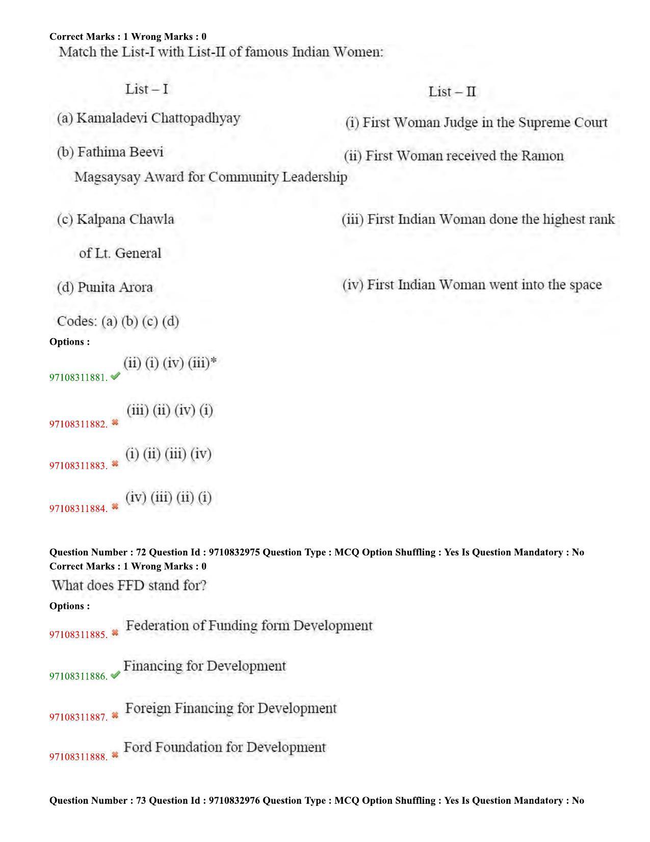 TS CPGET 2020 M.A. Gender Studies (Shift 1) Question Paper with Answer Key - Page 27