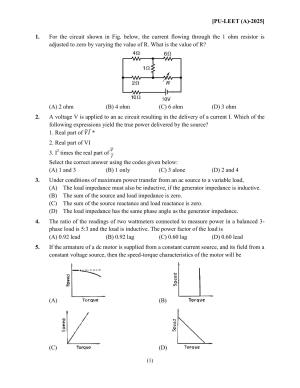 PULEET 2025 Question Paper