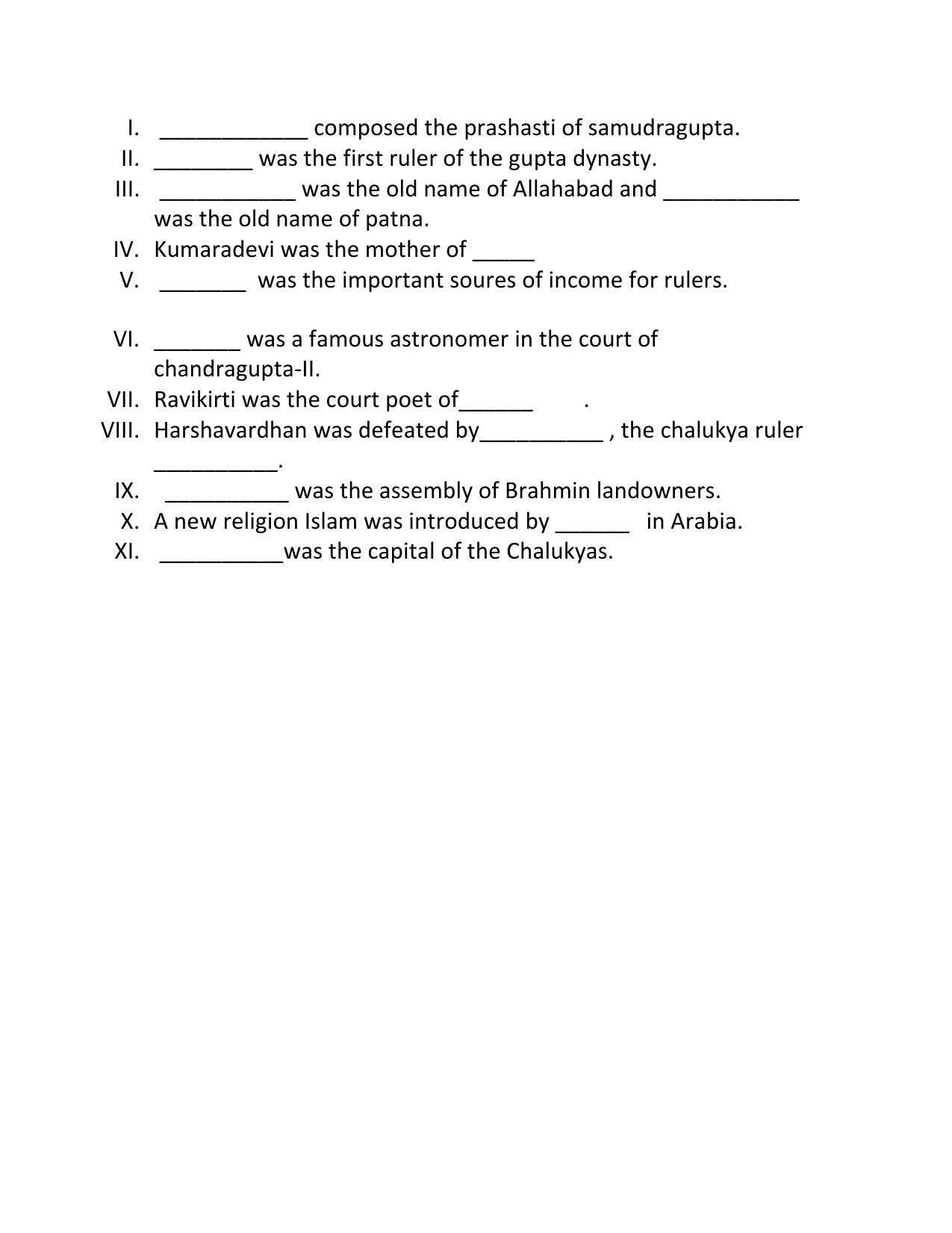 CBSE Worksheets for Class 6 Social Science History Assignment 5 - Page 2