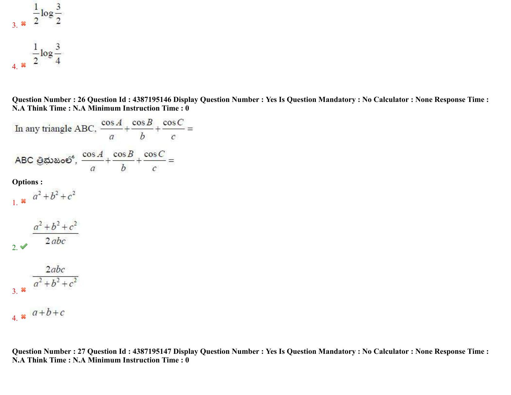 AP EAPCET 2022 - 05th July 2022 - ENGINEERING Question Paper With Preliminary Keys Shift 1 - Page 18