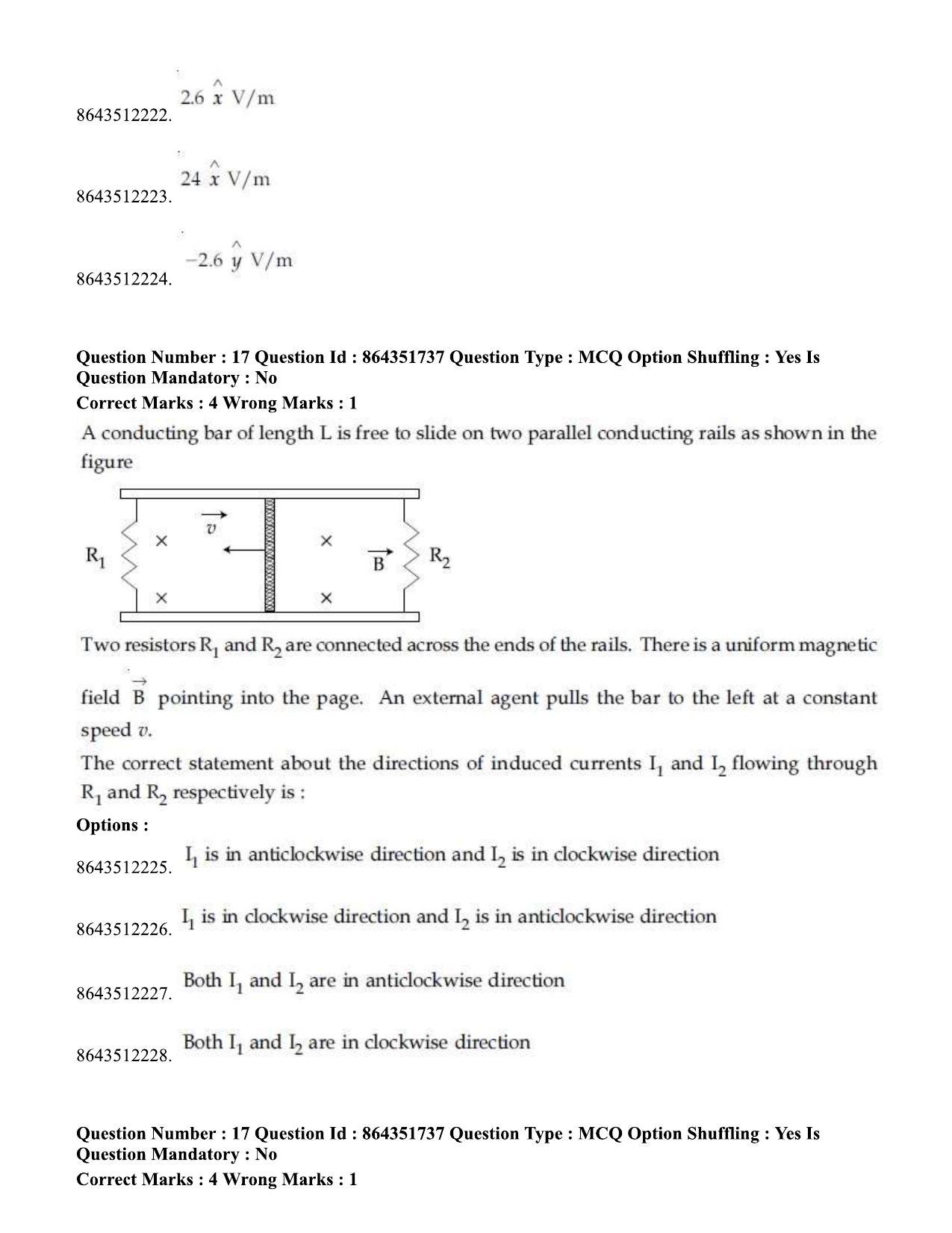 JEE Mains 2021:BTech EB (Shift 1) 16-03-2021 Question Paper - Page 20