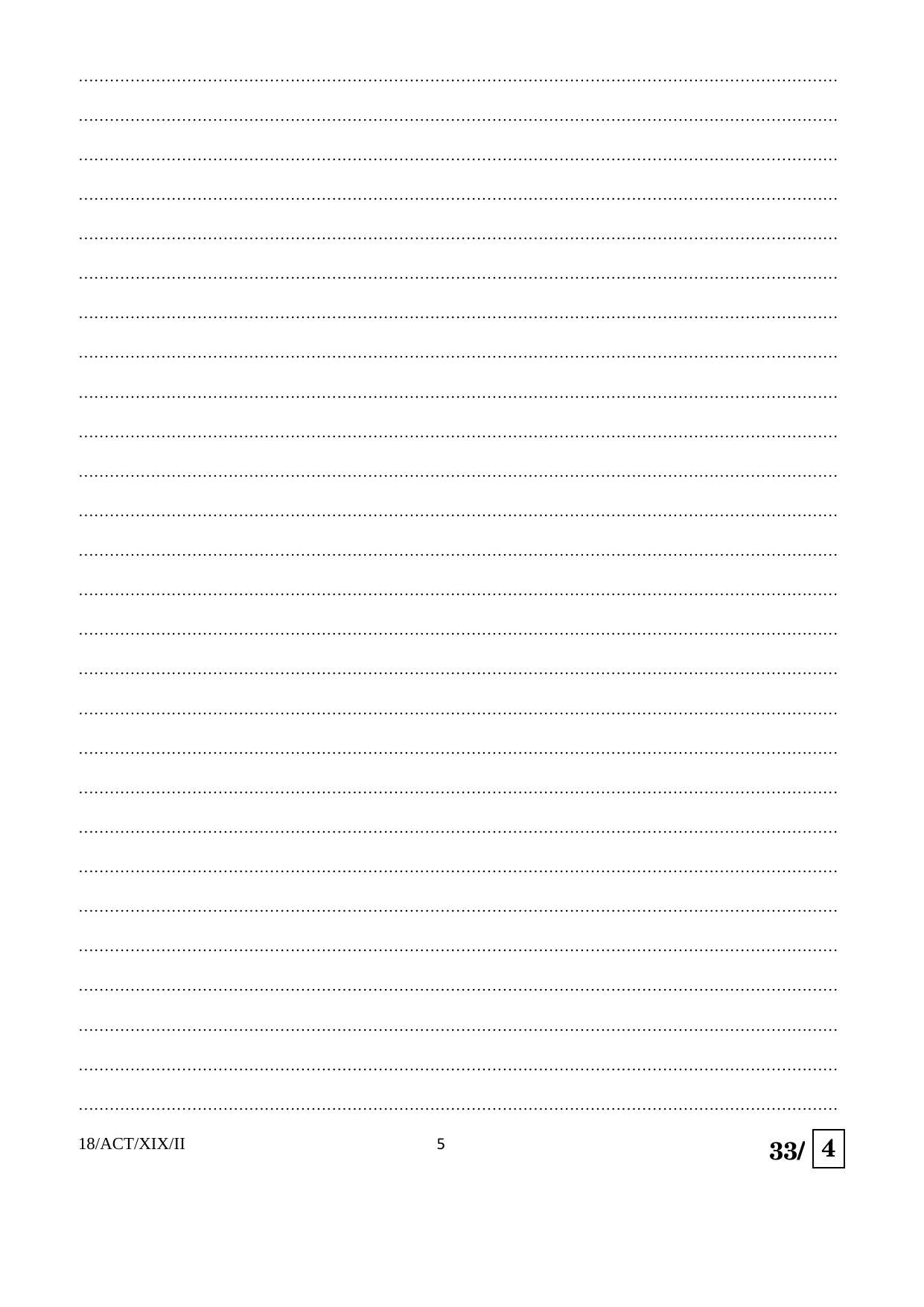 FTII JET Two Year Post Graduate Diploma in Acting (Film Wing) 2019 Question Paper - Page 5