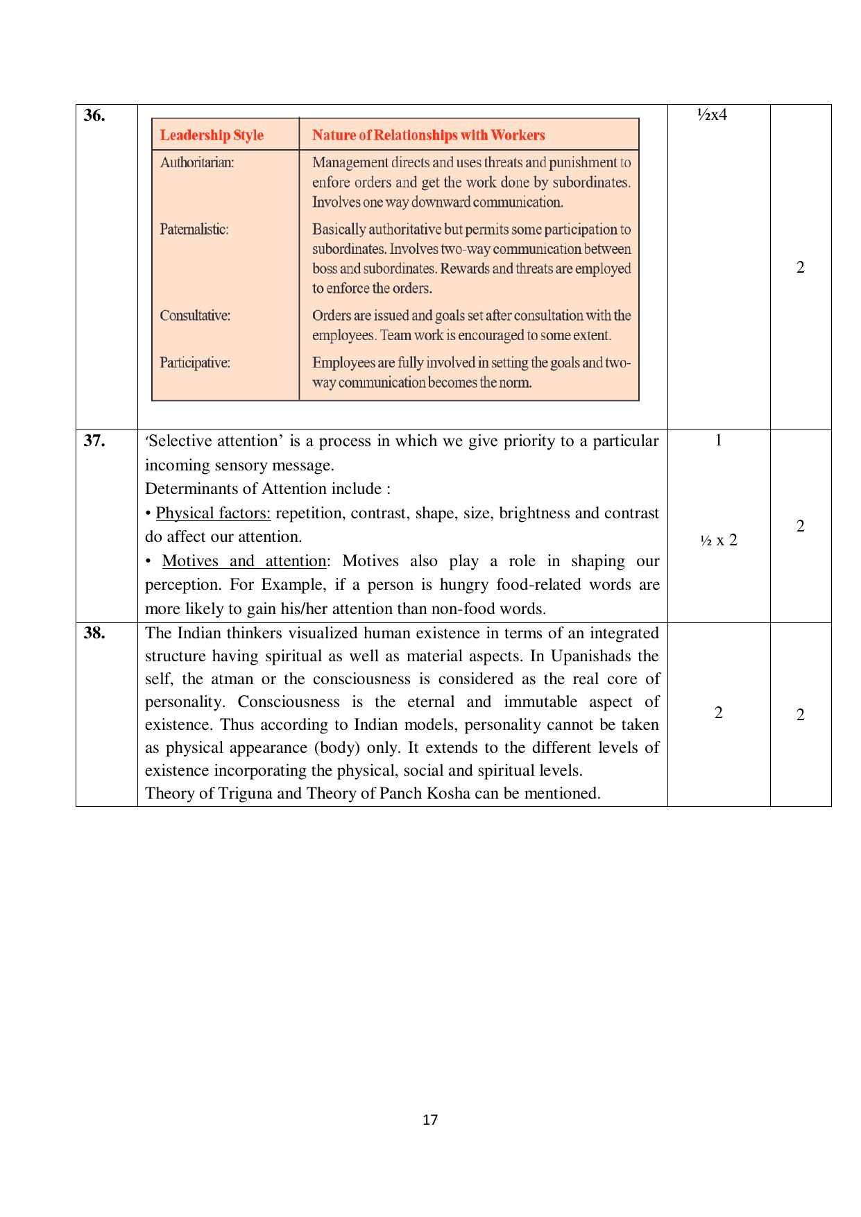 NIOS Class 10 Psychology (222) Sample Paper - Page 17